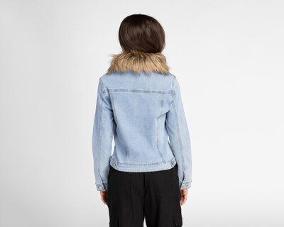 Foto 3 | Chamarra de Mezclilla con Peluche Refill para Mujer