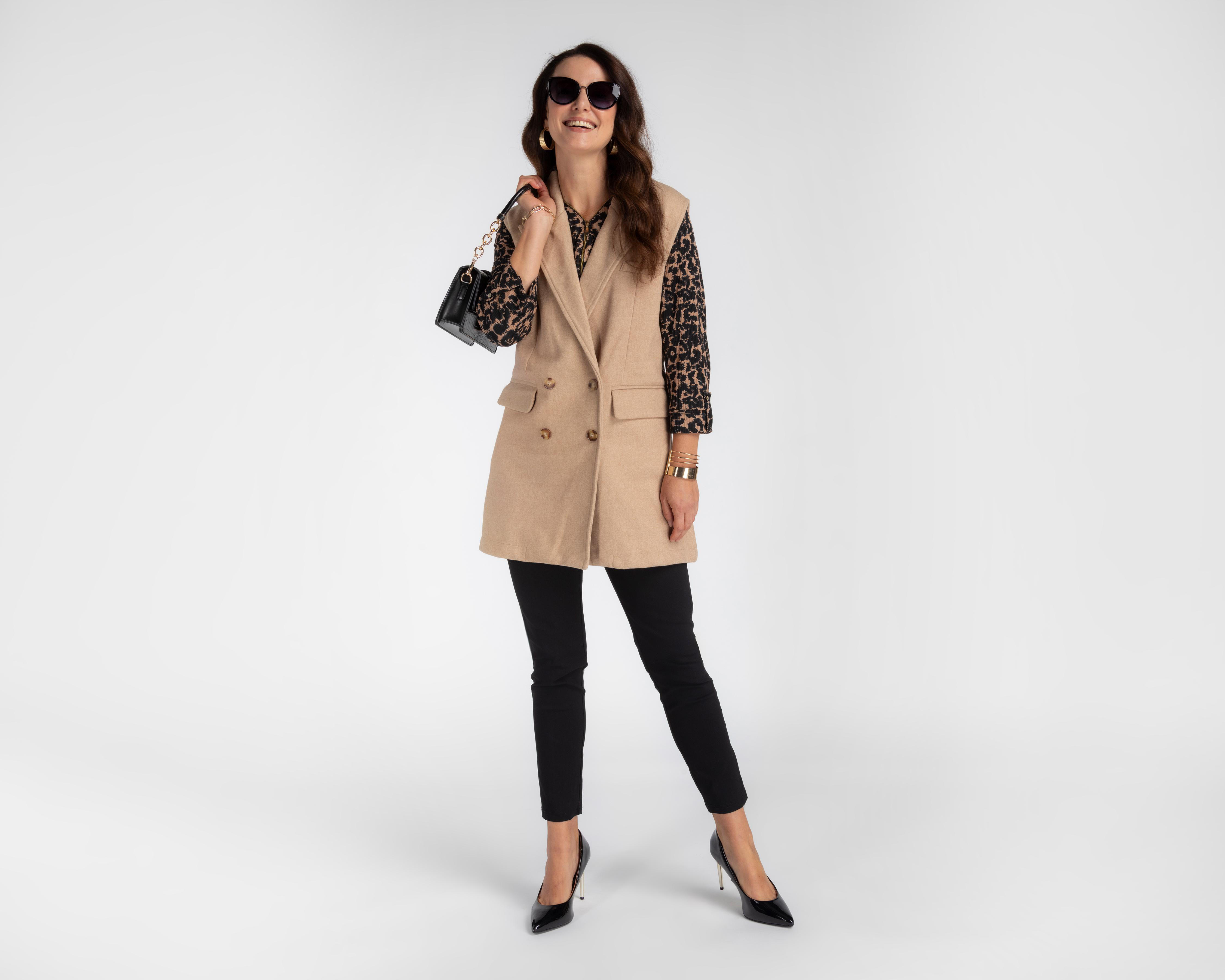 Foto 2 | Chaleco con Botones Sahara para Mujer