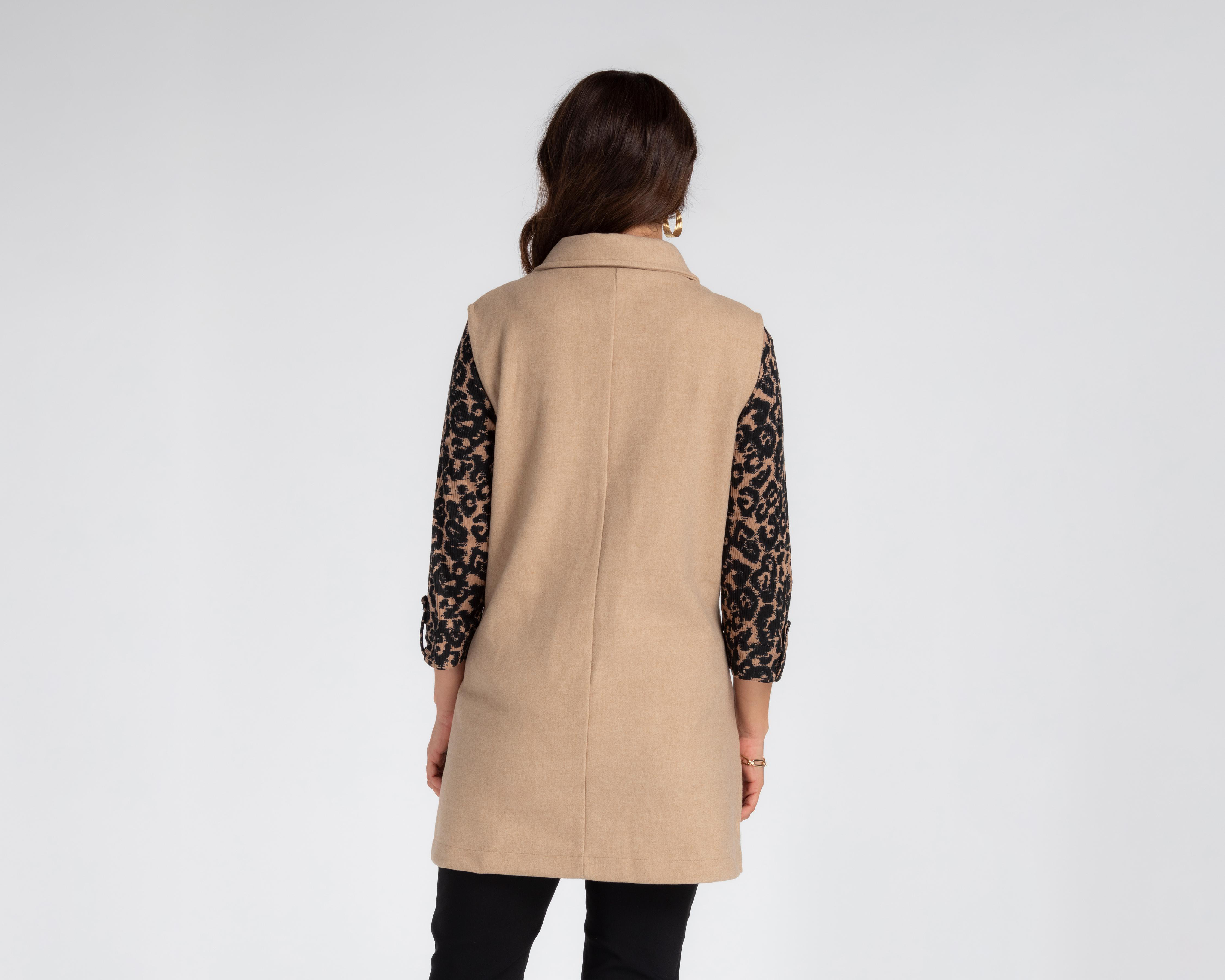 Foto 3 | Chaleco con Botones Sahara para Mujer