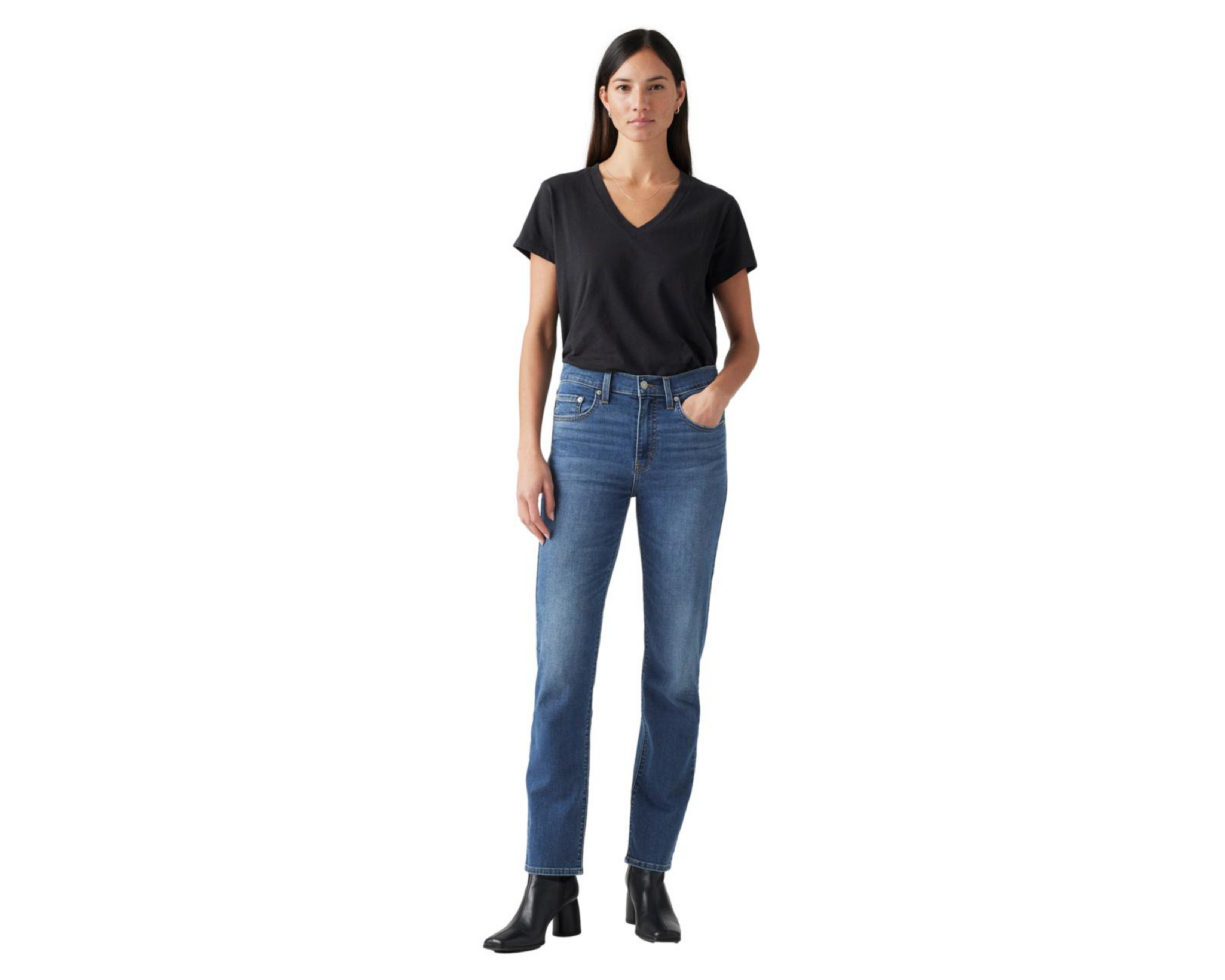 Foto 5 pulgar | Jeans Straight Levi's 724 para Mujer