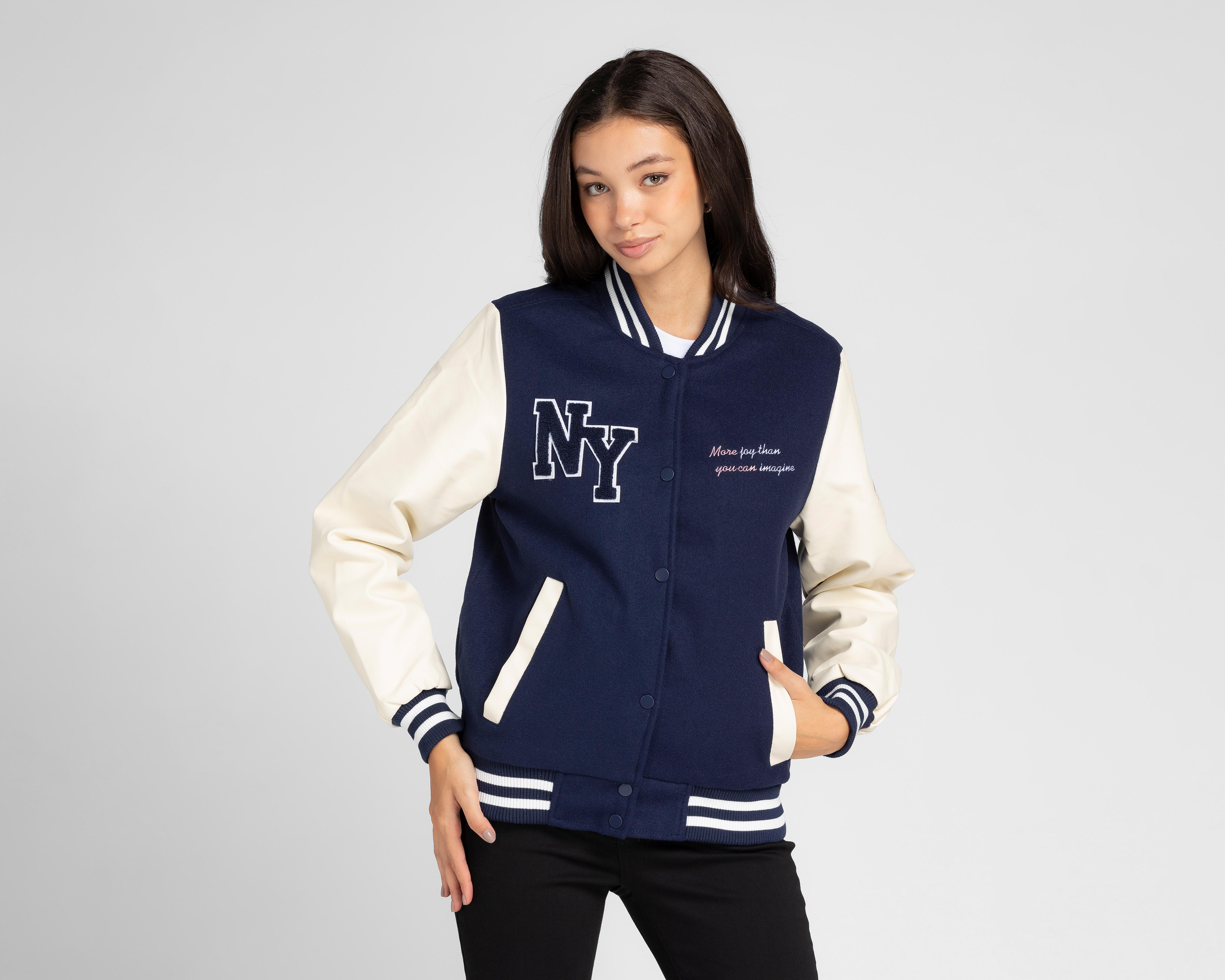 Chamarra American Fly Azul con Botones $360