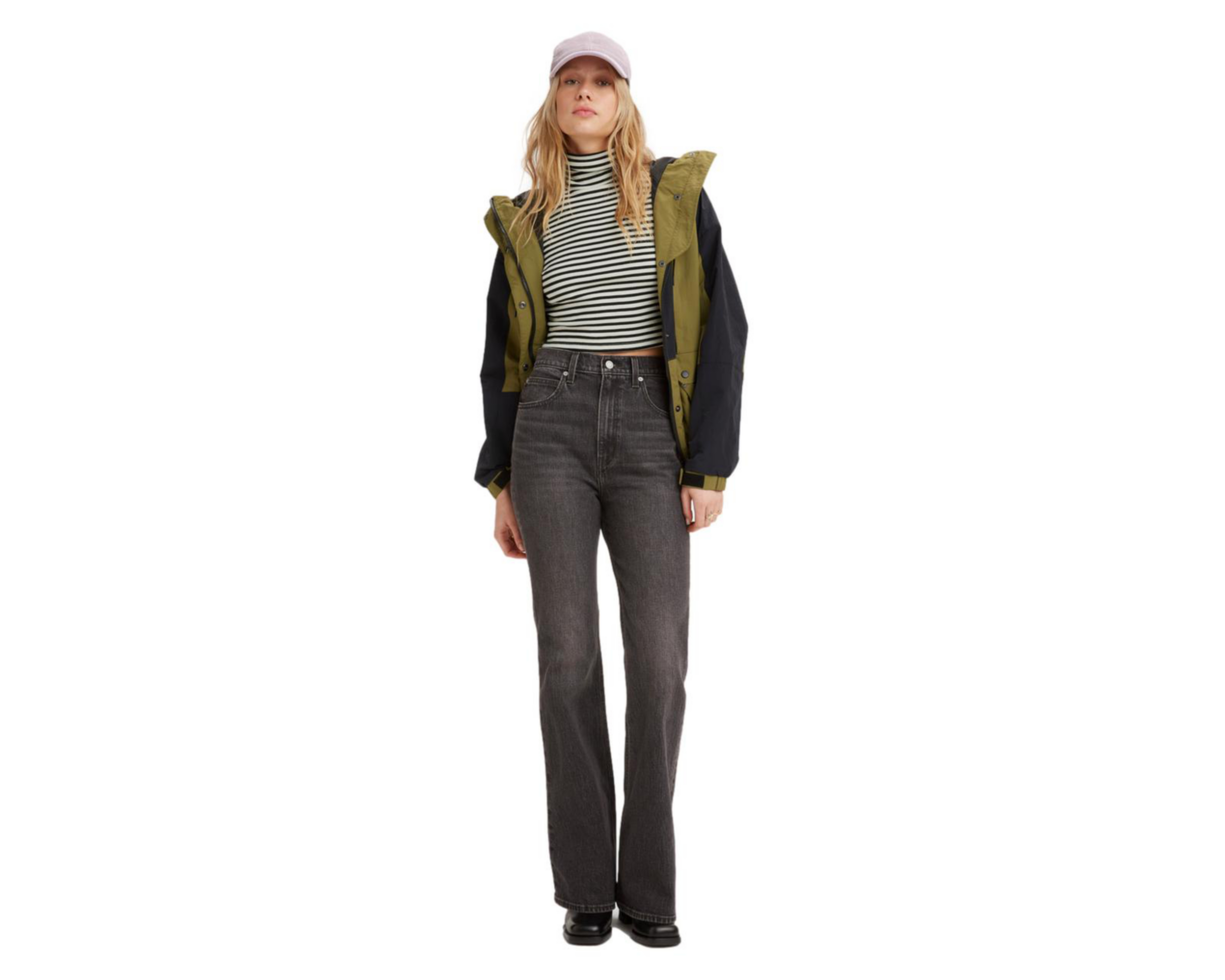 Foto 5 pulgar | Jeans High Flare Levi's para Mujer