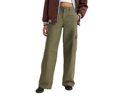 Foto 1 | Pantalón Cargo Levi's Baggy Verde para Mujer