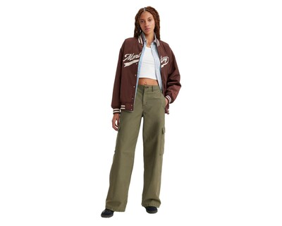 Foto 4 | Pantalón Cargo Levi's Baggy Verde para Mujer