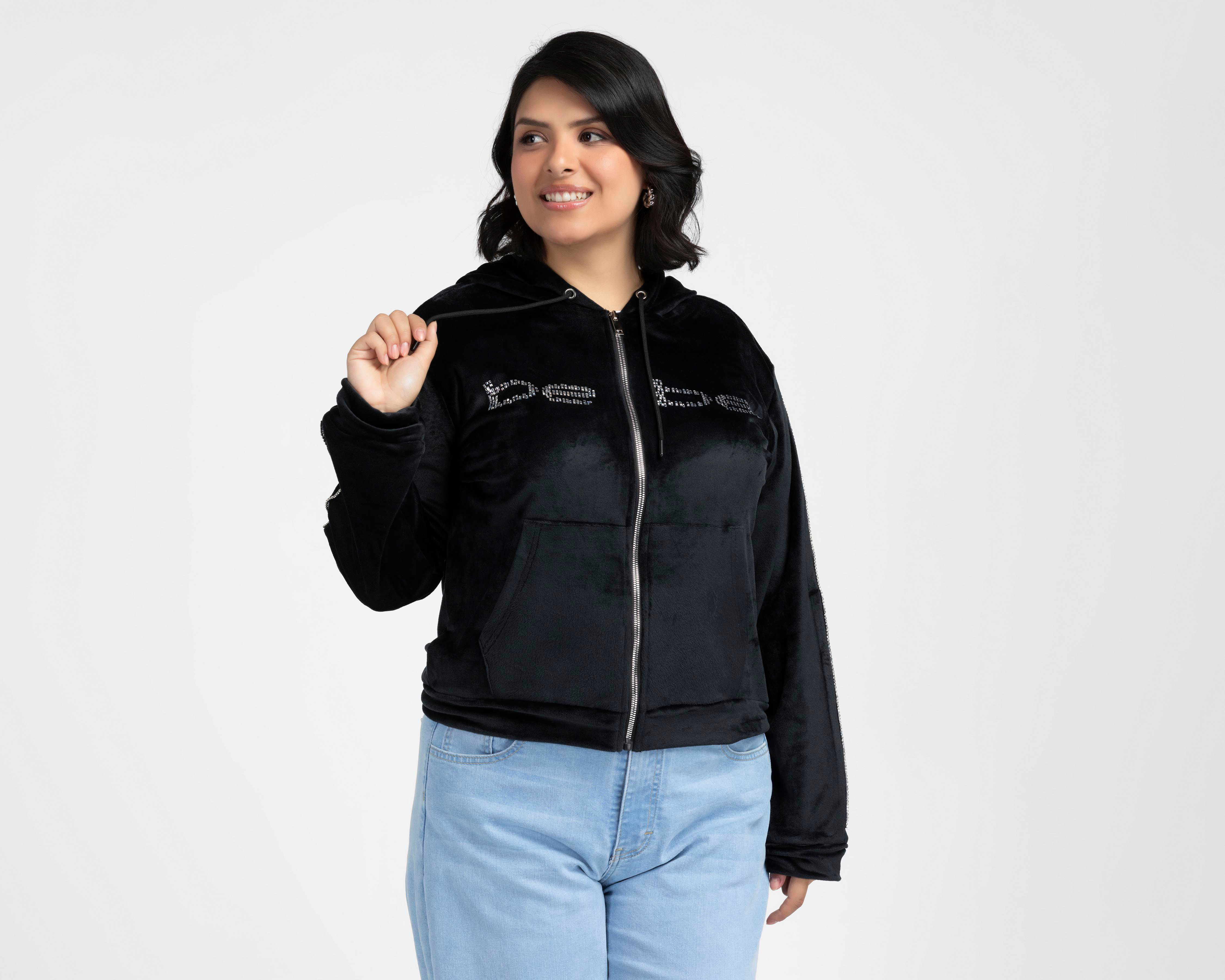 Foto 2 pulgar | Sudadera con Capucha Bebe para Mujer