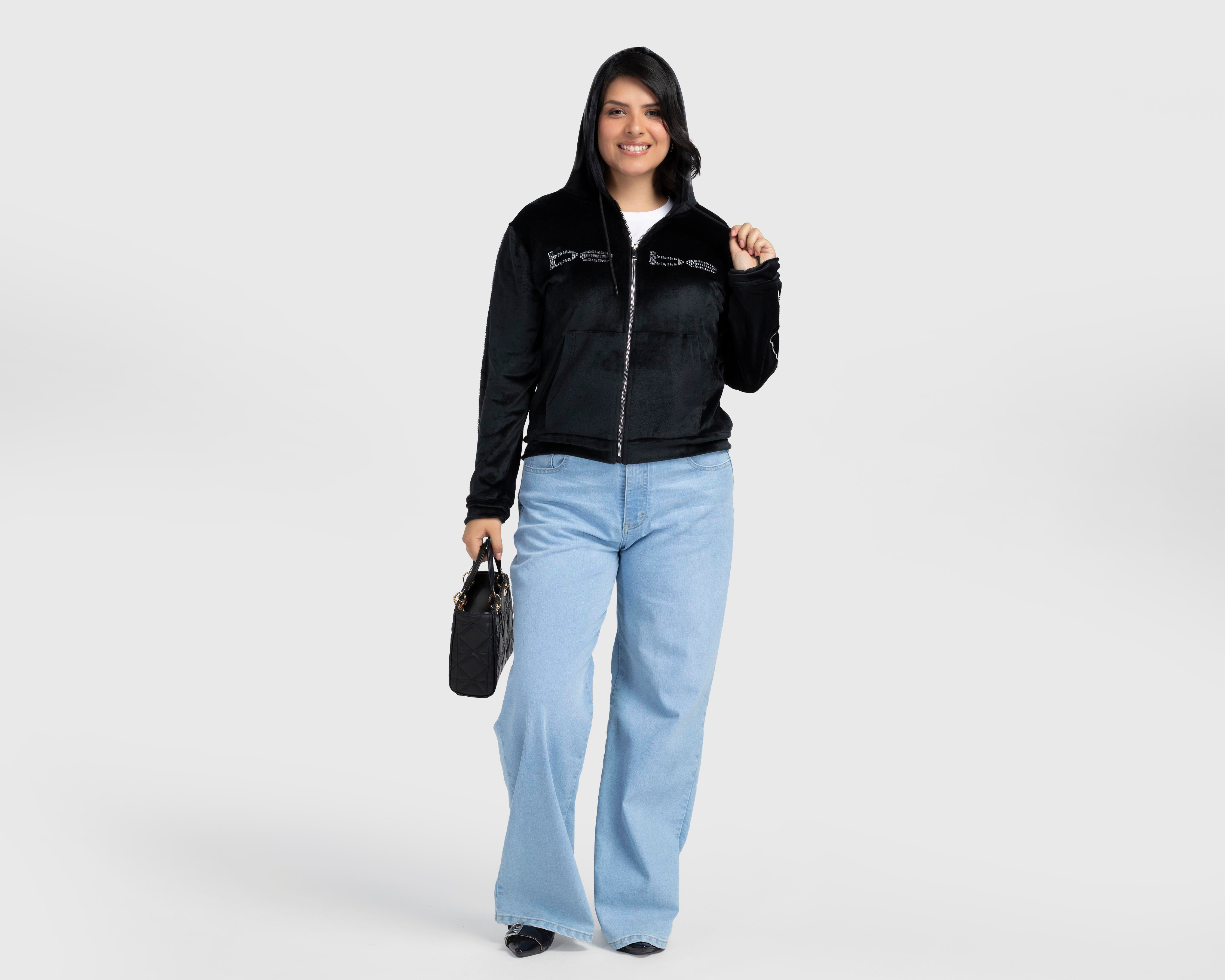 Foto 3 pulgar | Sudadera con Capucha Bebe para Mujer