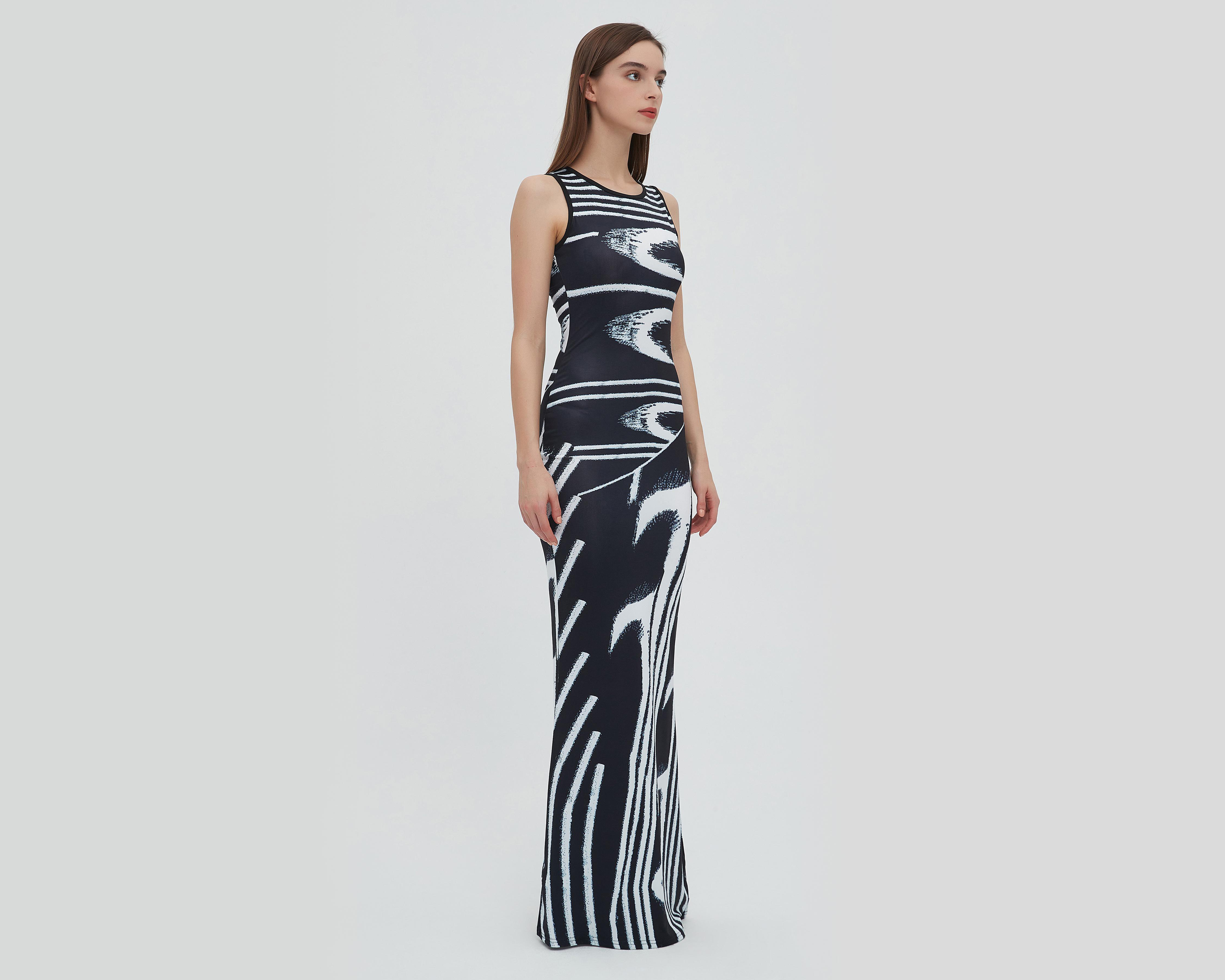 Vestido Thinner Casual sin Mangas Estampado $299