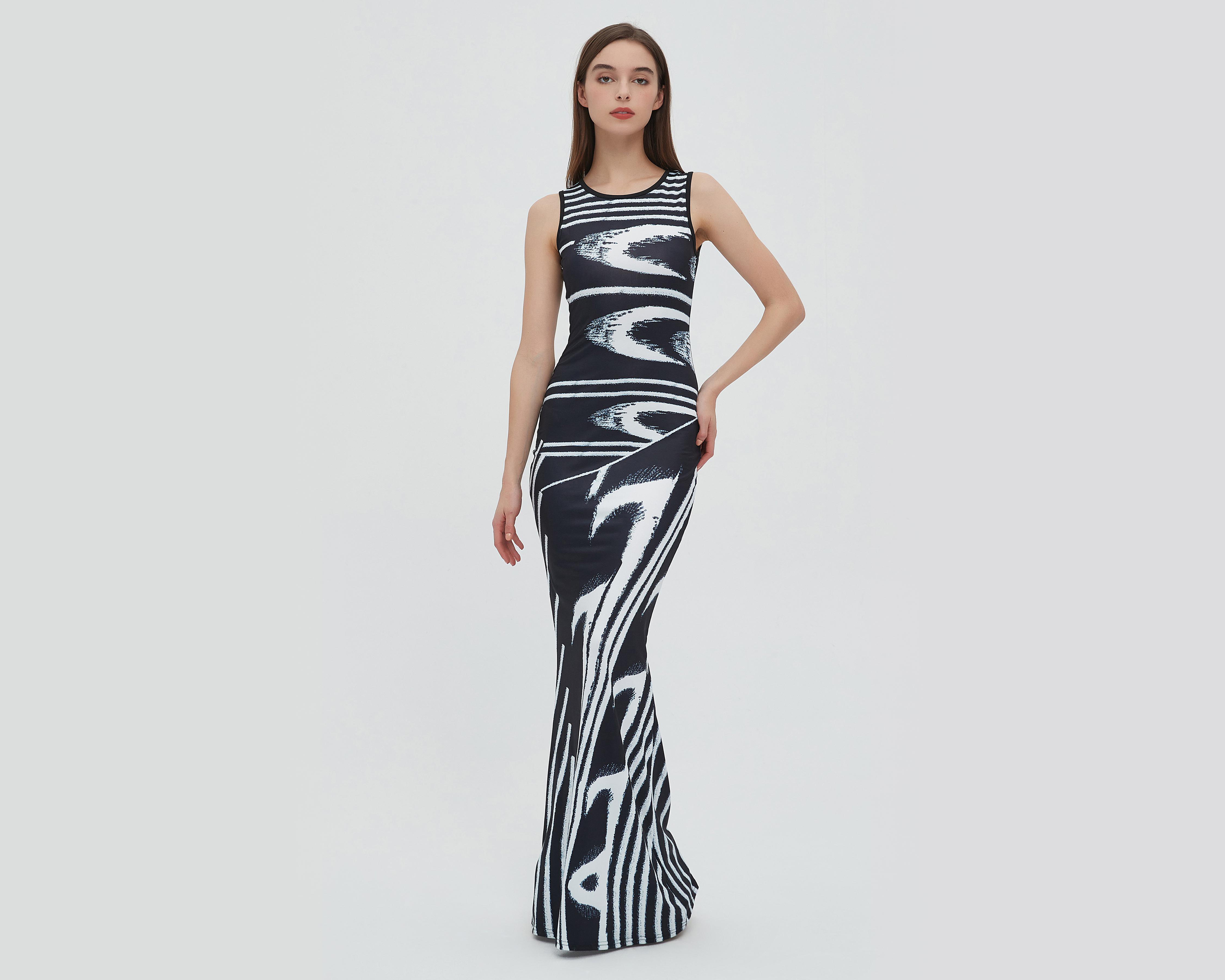 Foto 2 | Vestido Thinner Casual sin Mangas Estampado