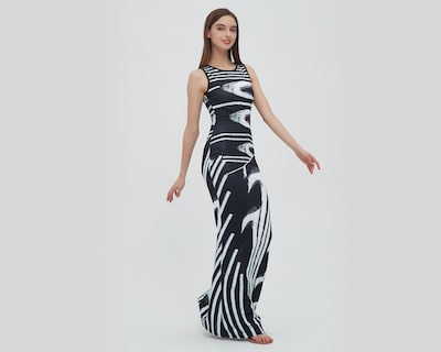 Foto 3 | Vestido Thinner Casual sin Mangas Estampado