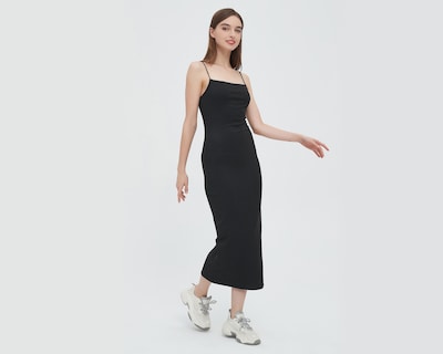 Foto 2 | Vestido Refill Casual Negro con Tirantes