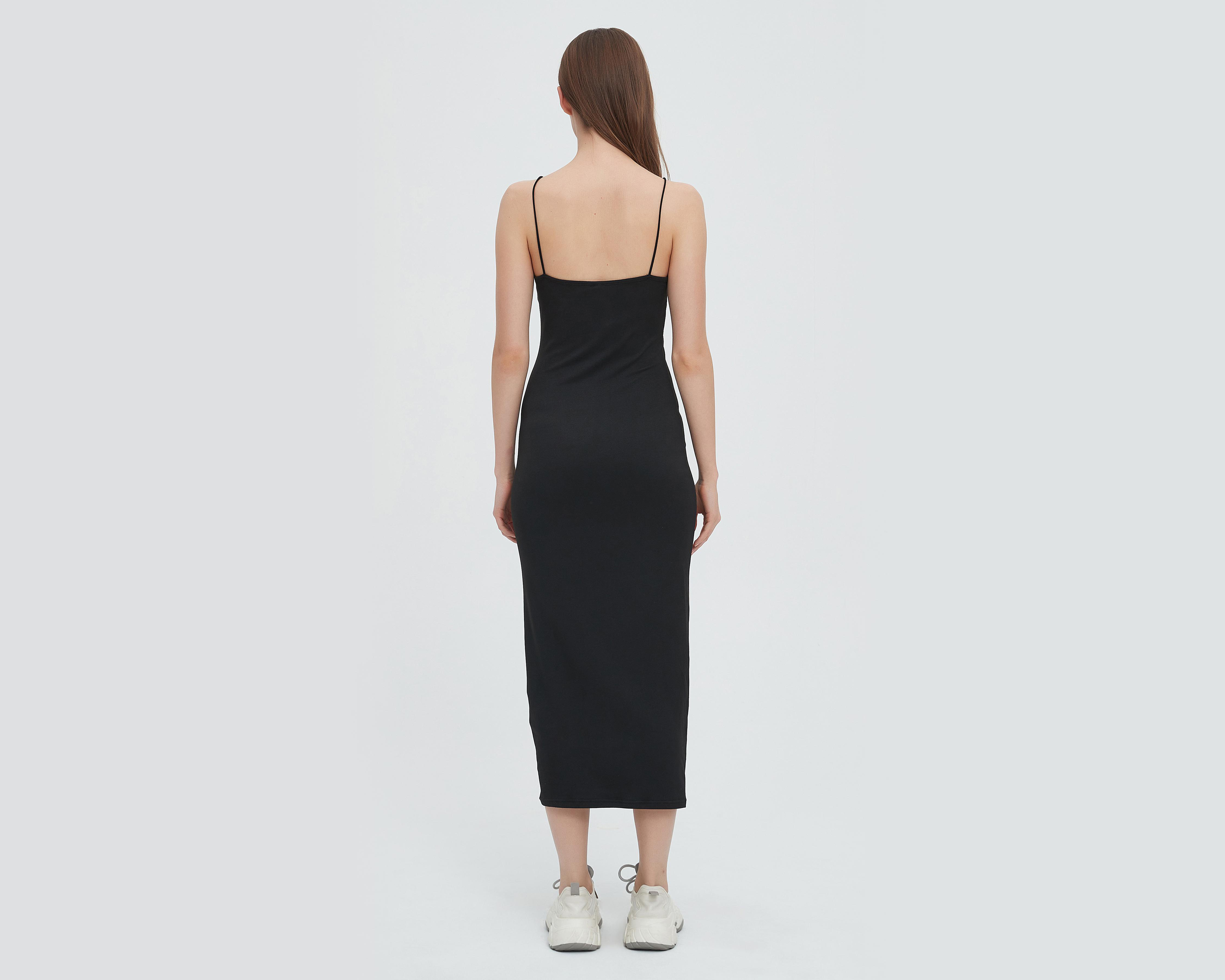 Foto 5 pulgar | Vestido Refill Casual Negro con Tirantes