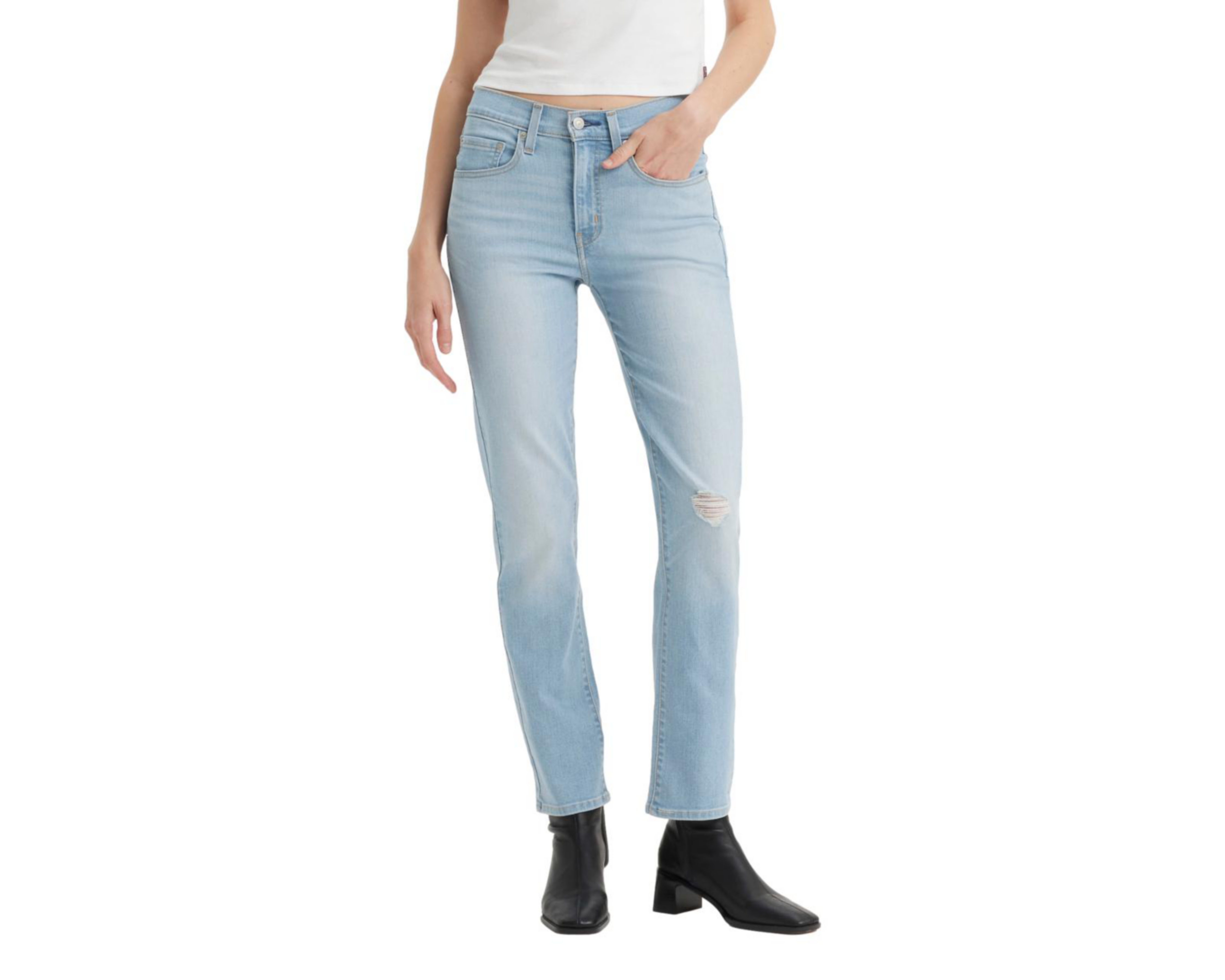 Foto 2 pulgar | Jeans Straight Levi's 724 para Mujer