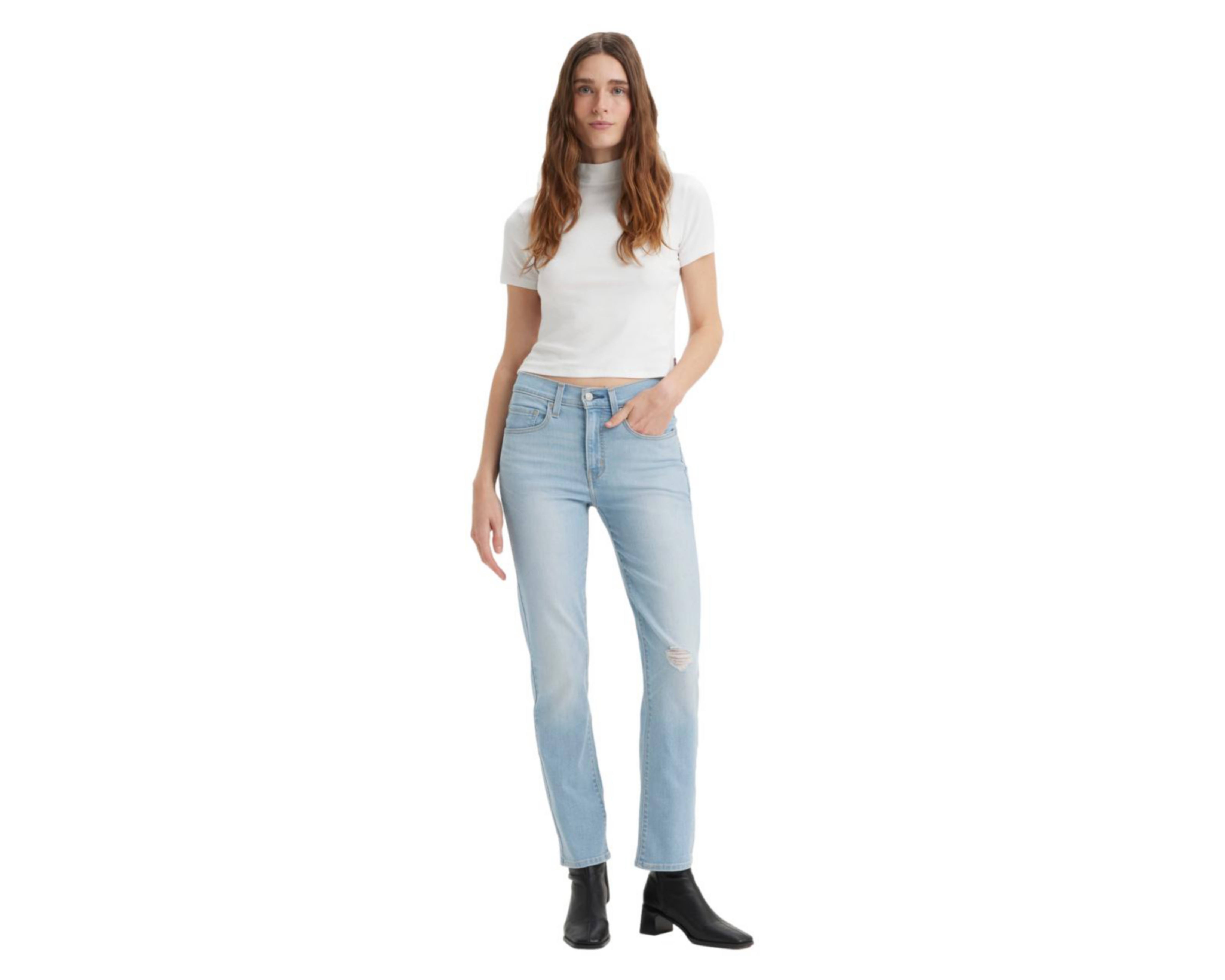 Foto 5 pulgar | Jeans Straight Levi's 724 para Mujer