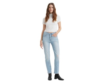 Foto 4 | Jeans Straight Levi's 724 para Mujer