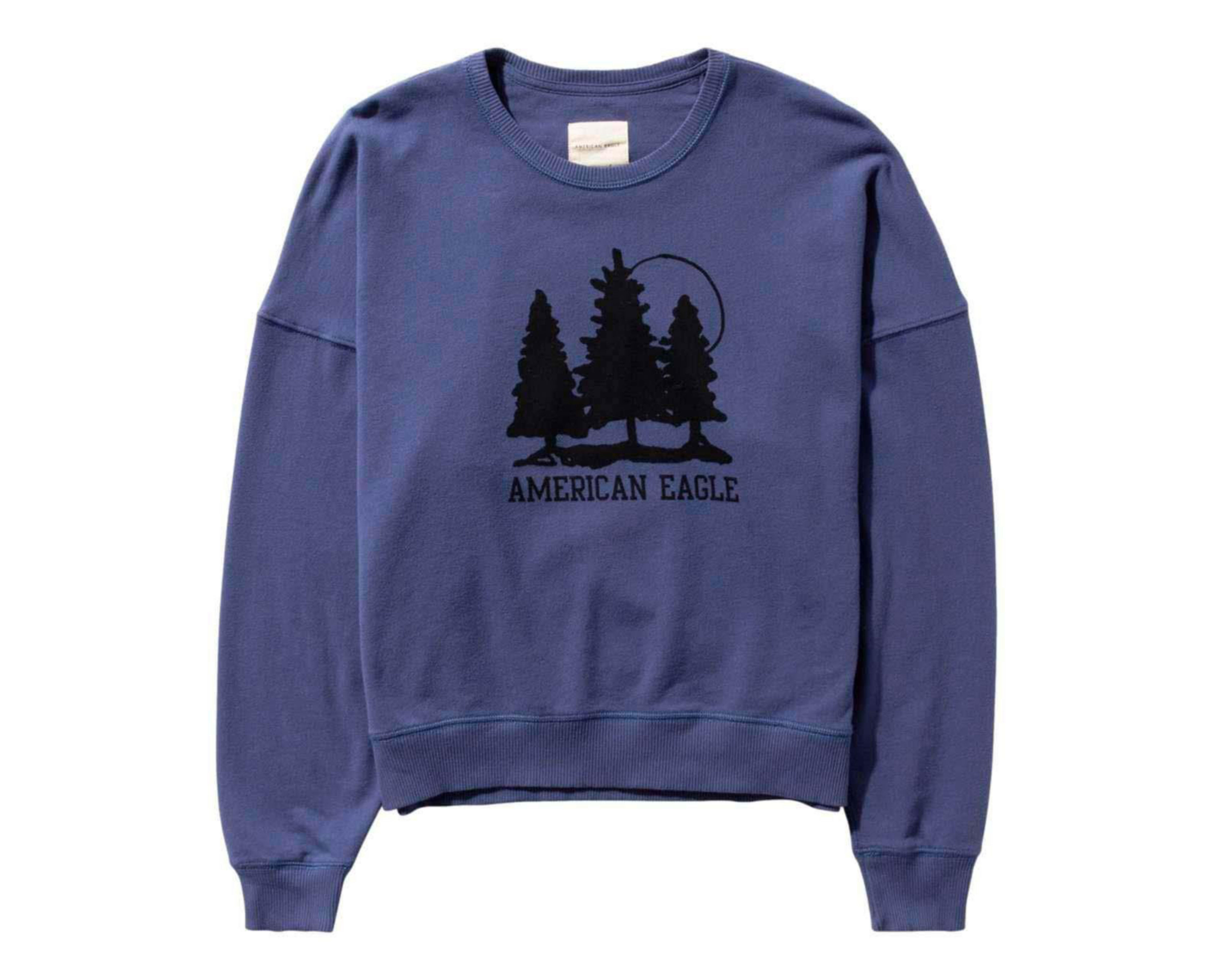 Foto 4 pulgar | Sudadera American Eagle Cuello Redondo