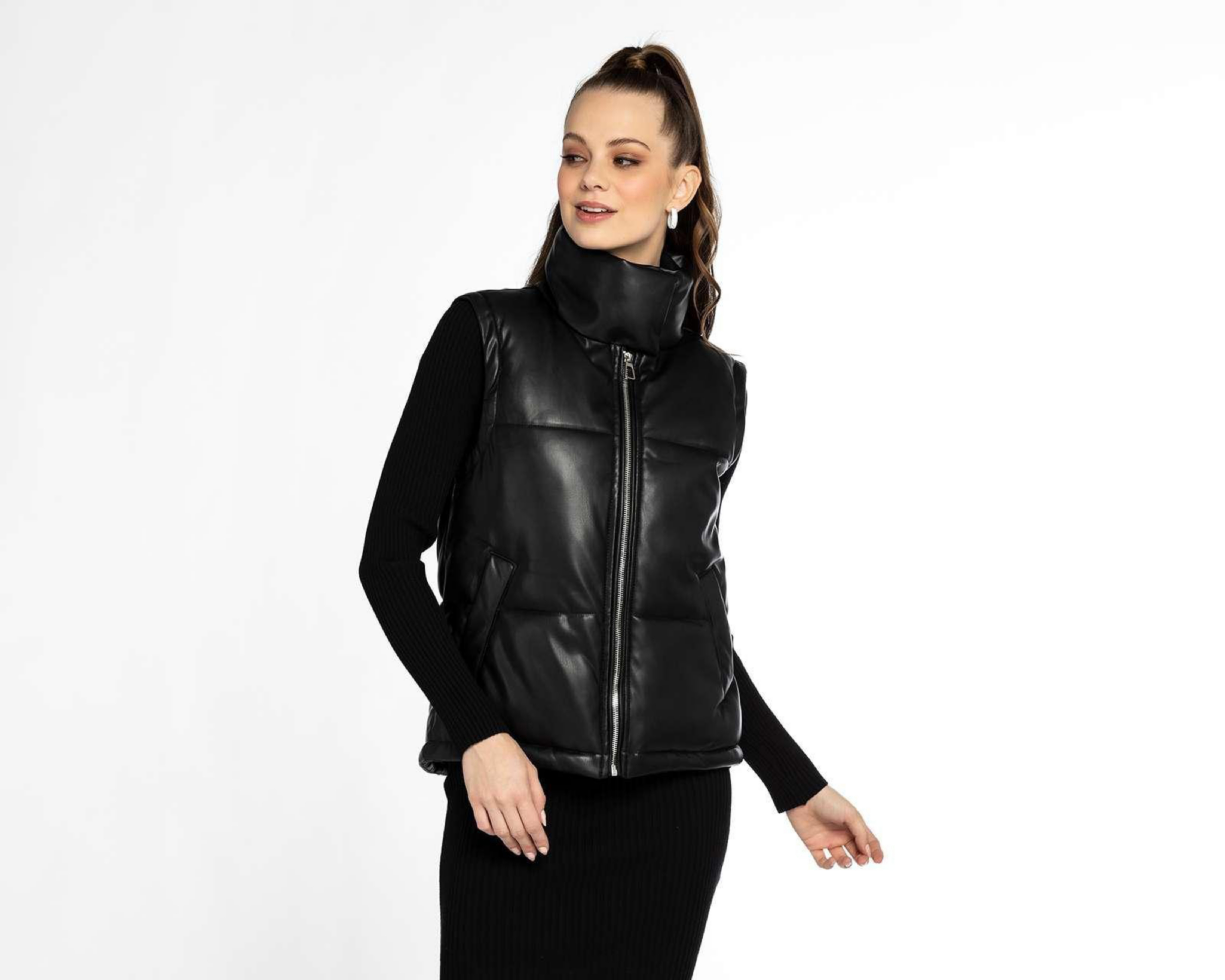 Foto 1 | Chaleco Thinner Cuello Alto