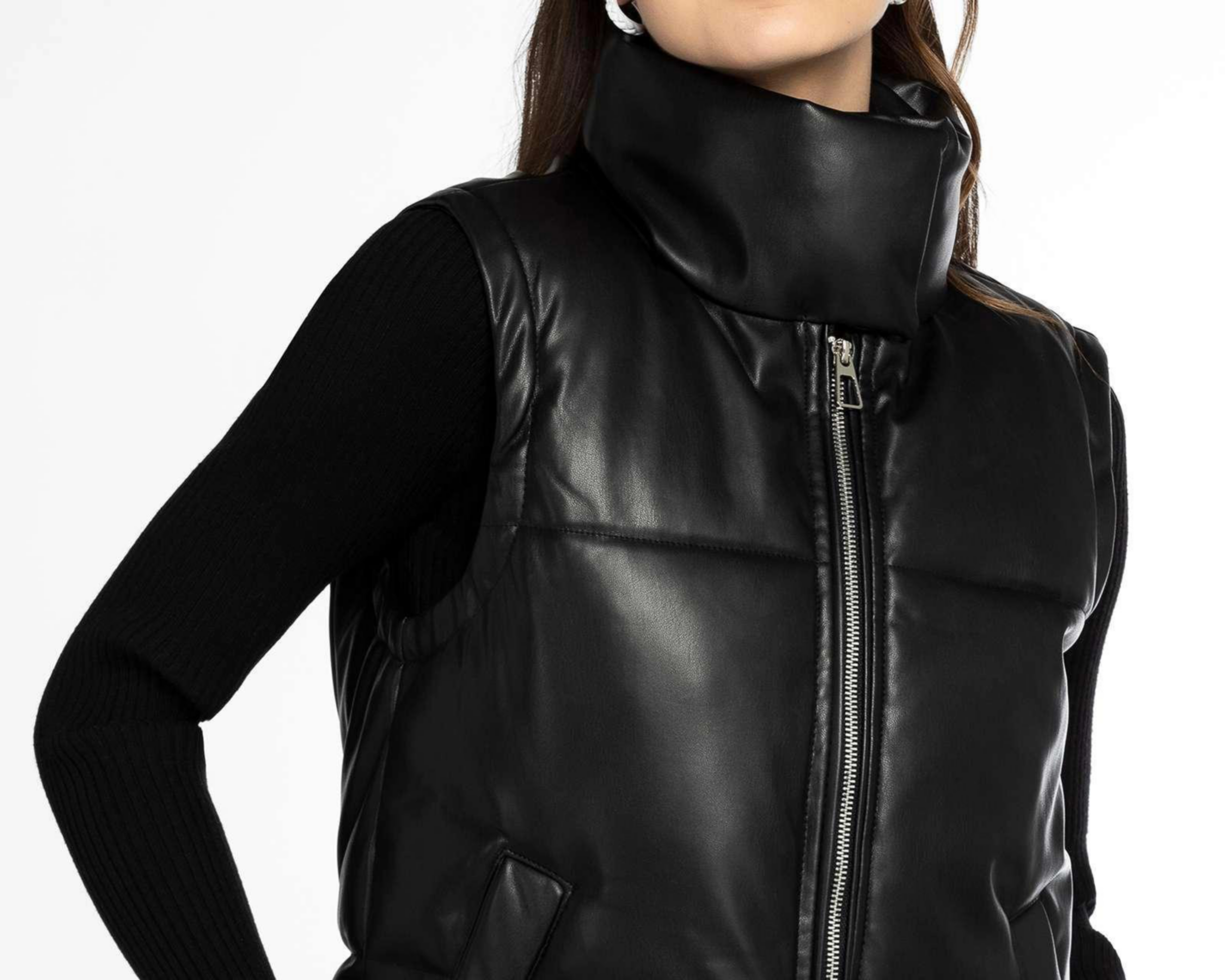 Foto 4 | Chaleco Thinner Cuello Alto