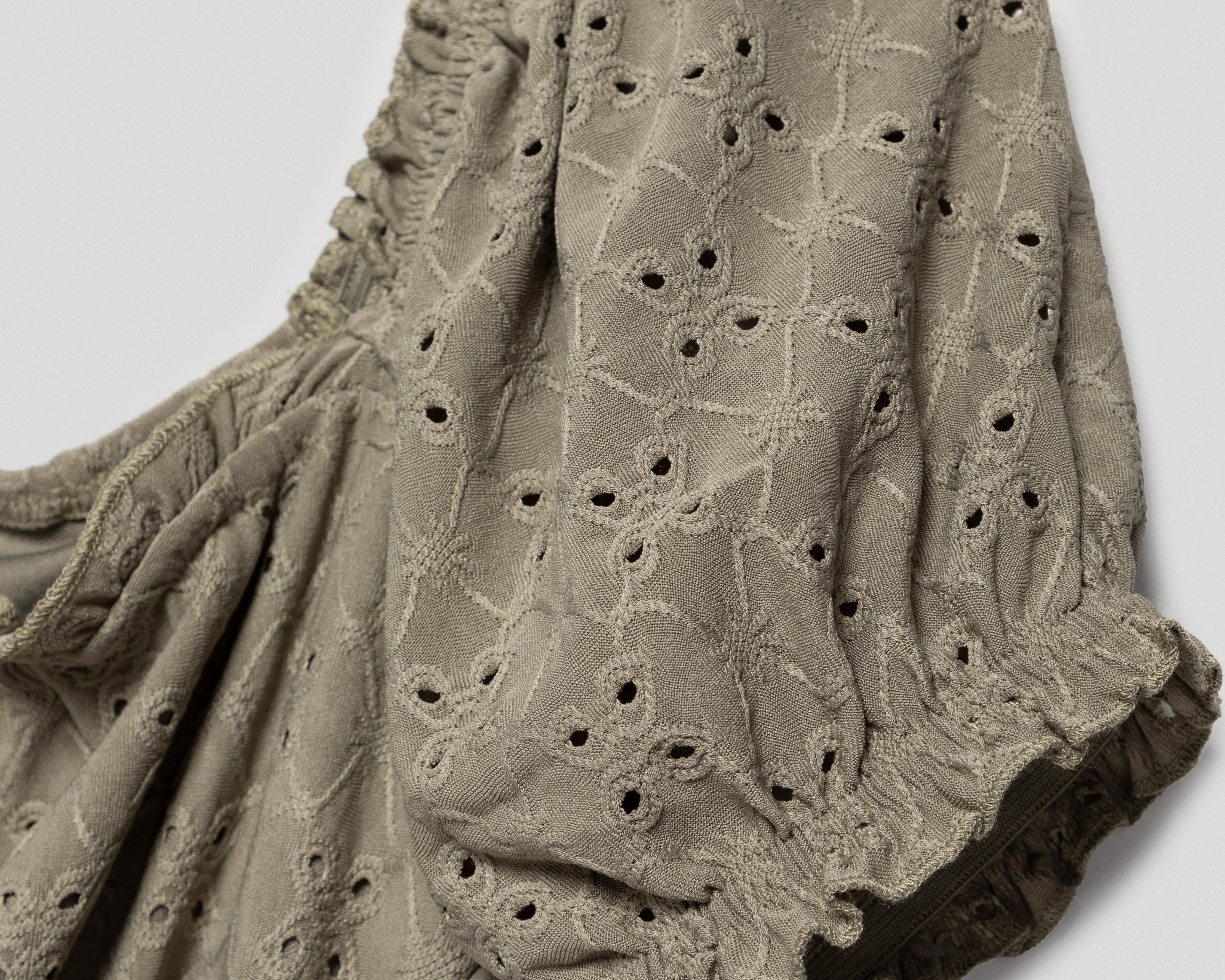 Foto 4 | Vestido Casual Sahara Verde con Corte Láser