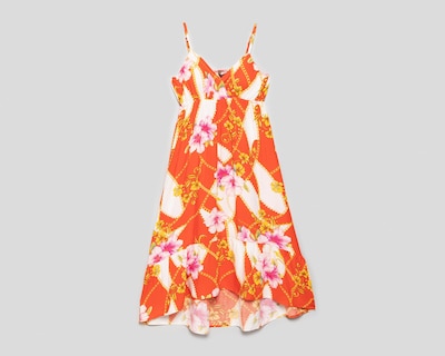 Foto 1 | Vestido Casual Sahara con Estampado de Flores y Tirantes