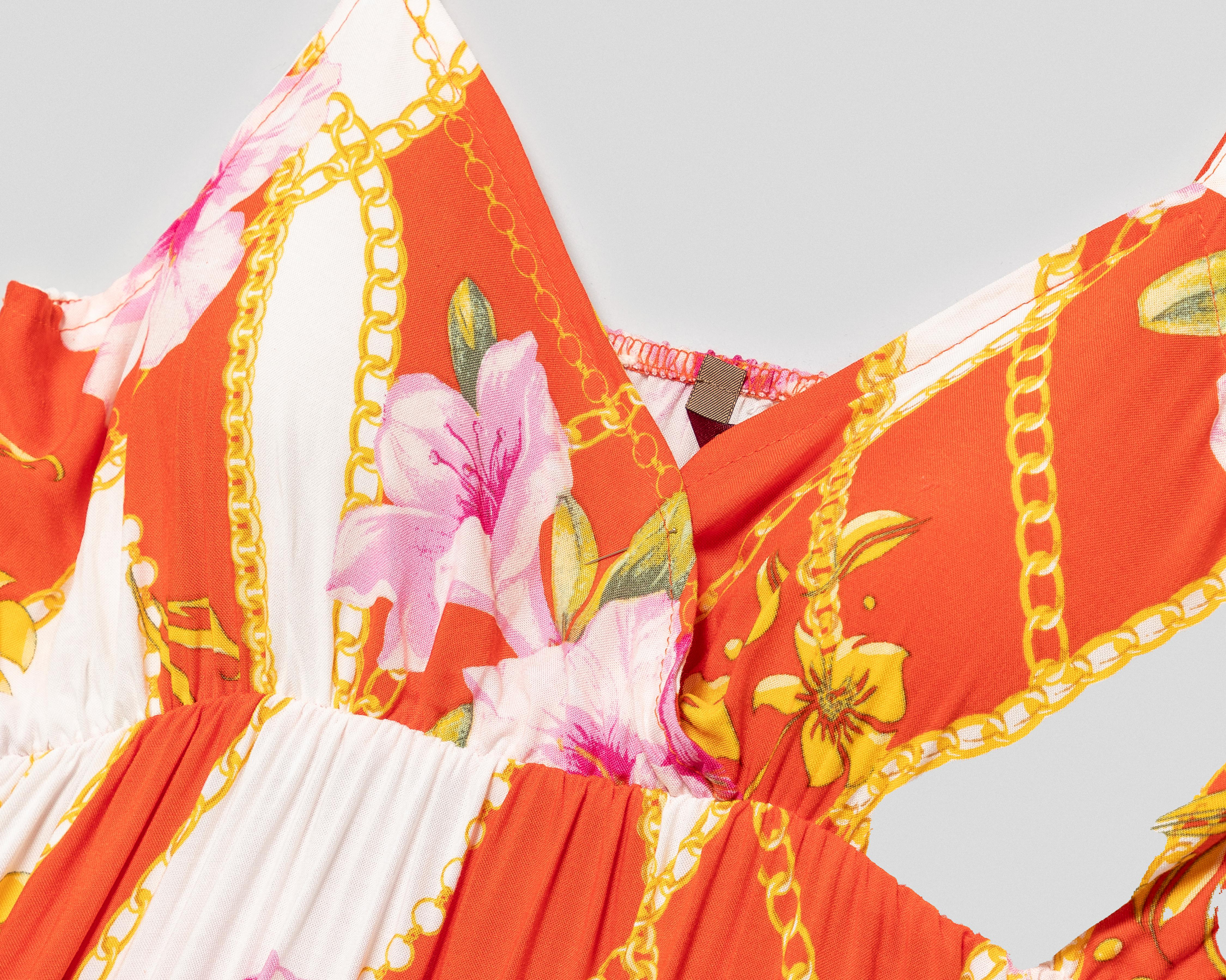 Foto 4 pulgar | Vestido Casual Sahara con Estampado de Flores y Tirantes