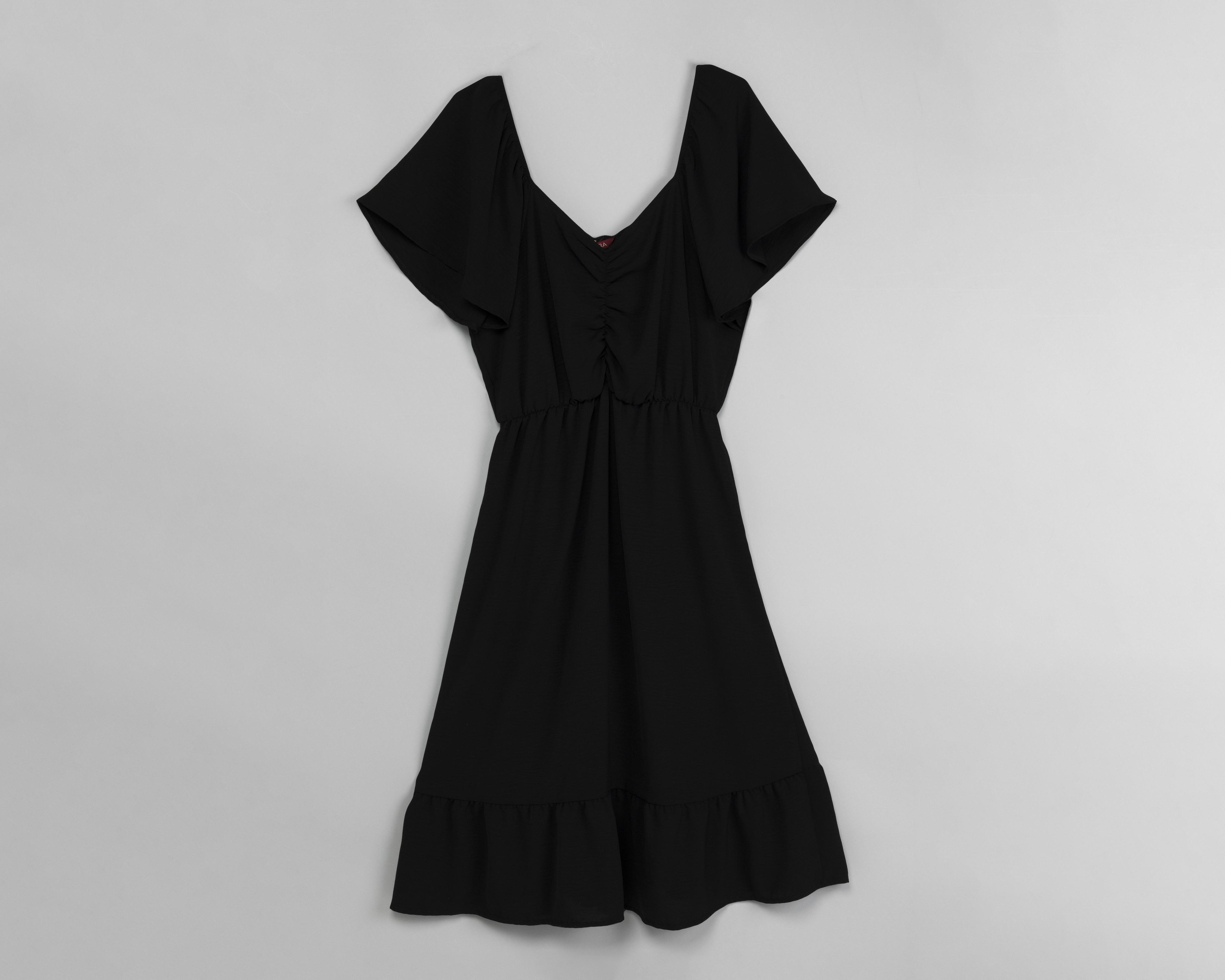Foto 2 pulgar | Vestido Sahara Casual Corto Negro