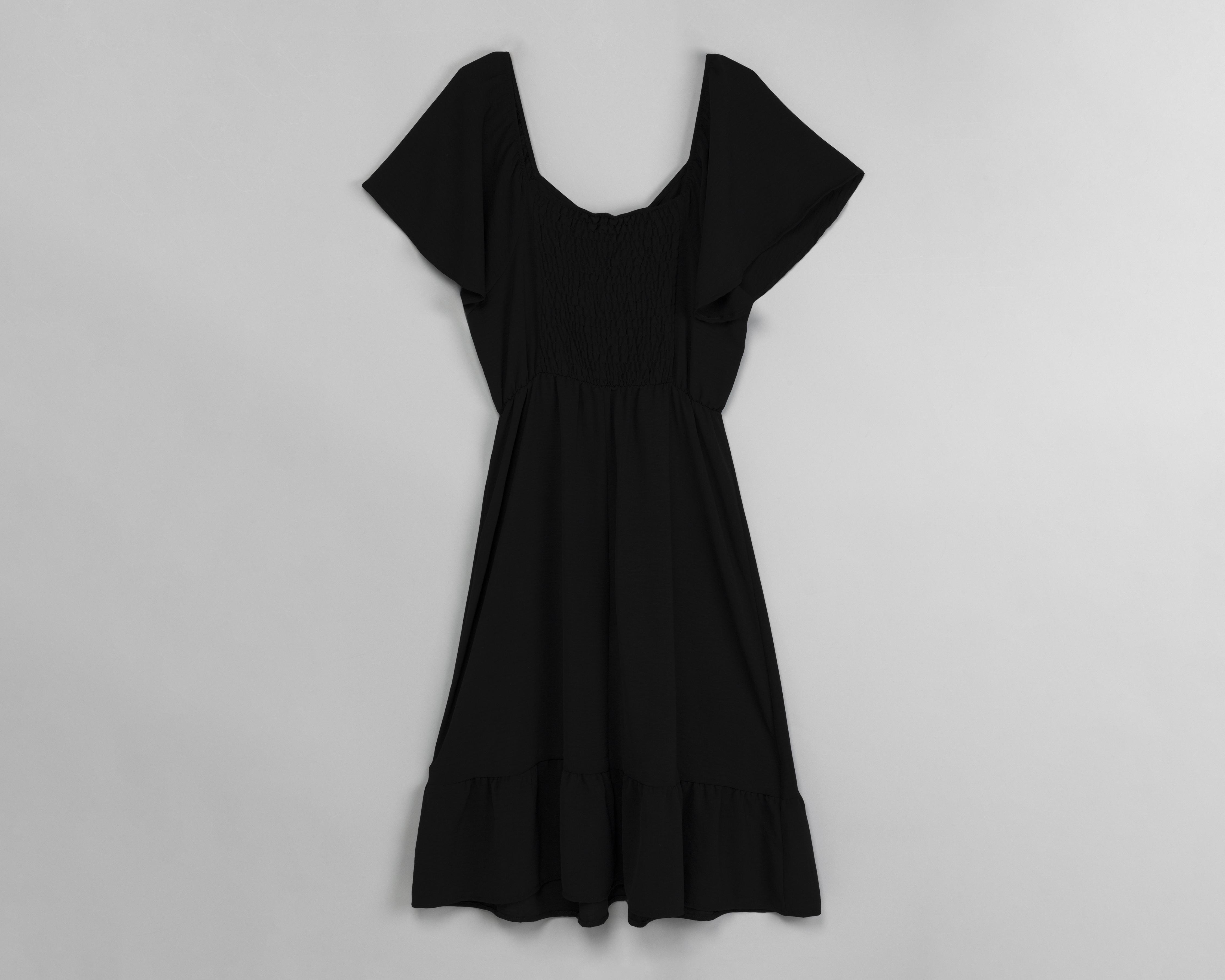 Foto 3 pulgar | Vestido Sahara Casual Corto Negro