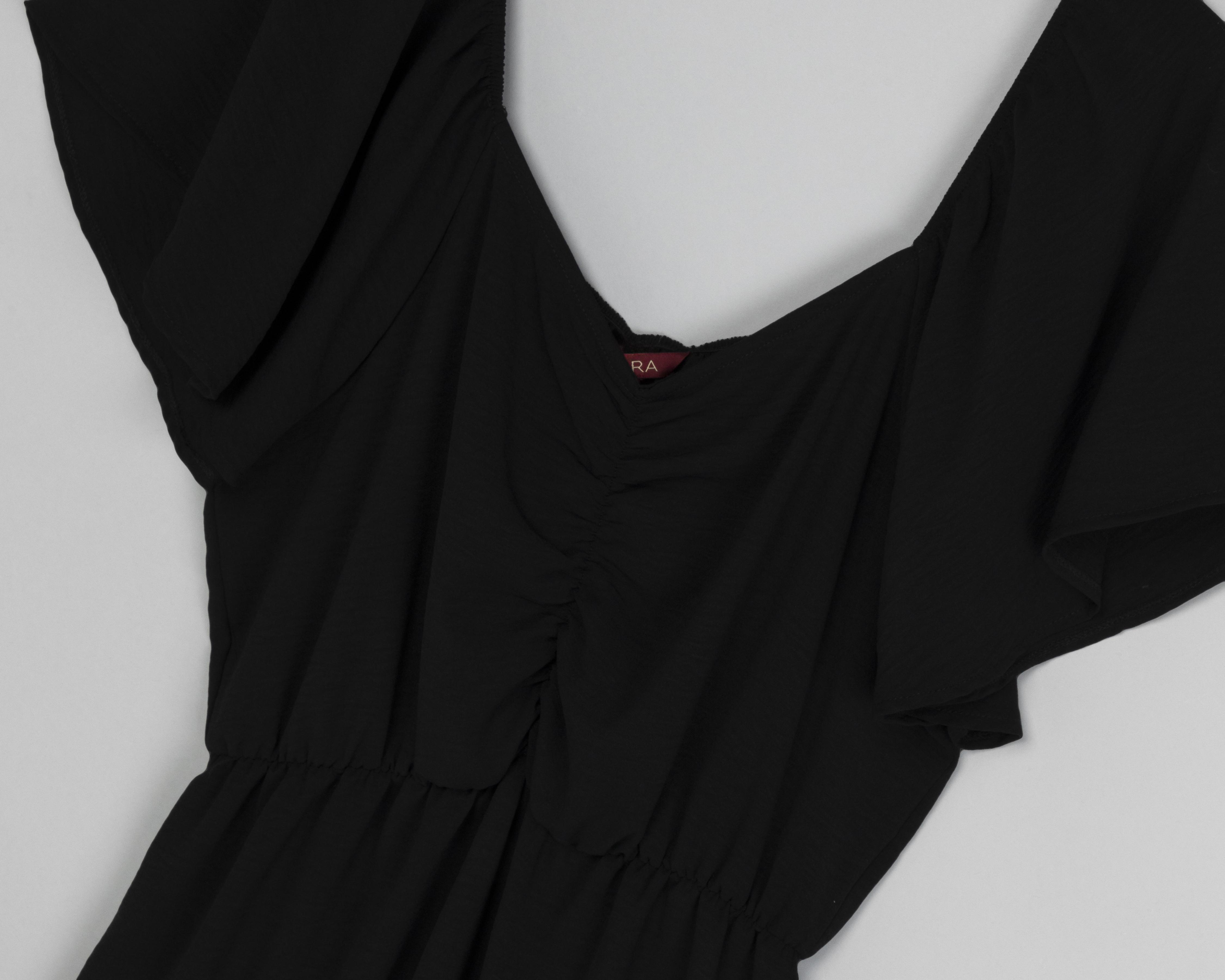Foto 4 pulgar | Vestido Sahara Casual Corto Negro