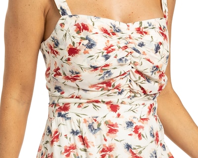 Foto 4 | Vestido Sara Glamm de Fiesta Largo Zurcido Estampado Floral