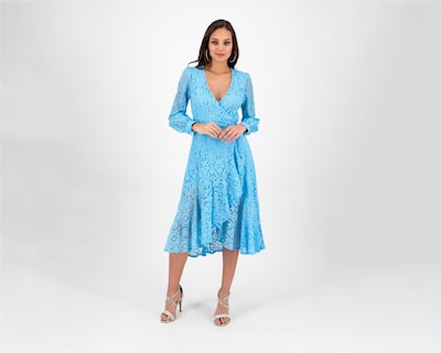 Foto 2 | Vestido Meirius de Noche Azul con Escote V