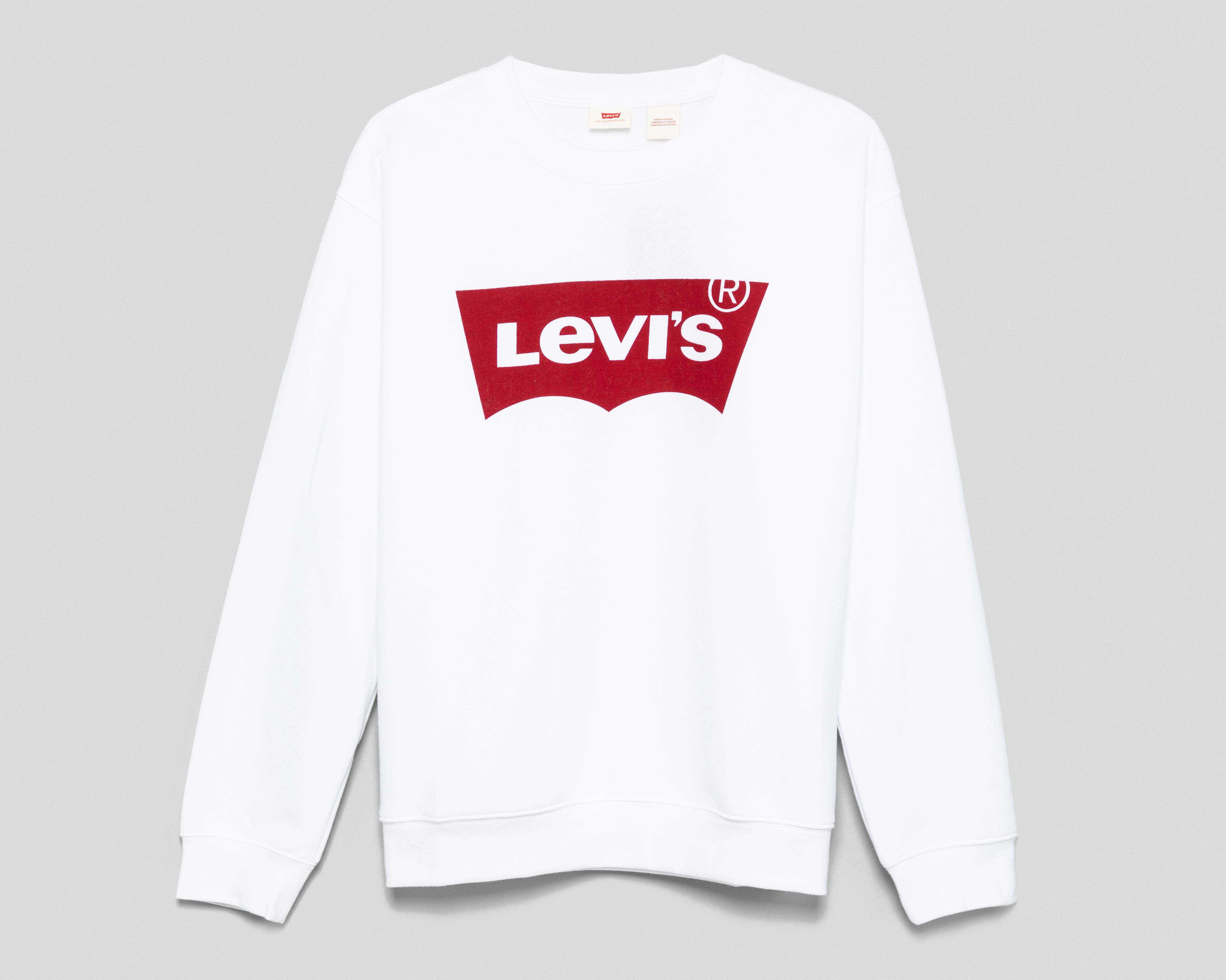 Foto 2 pulgar | Sudadera Blanca Levi's para Mujer