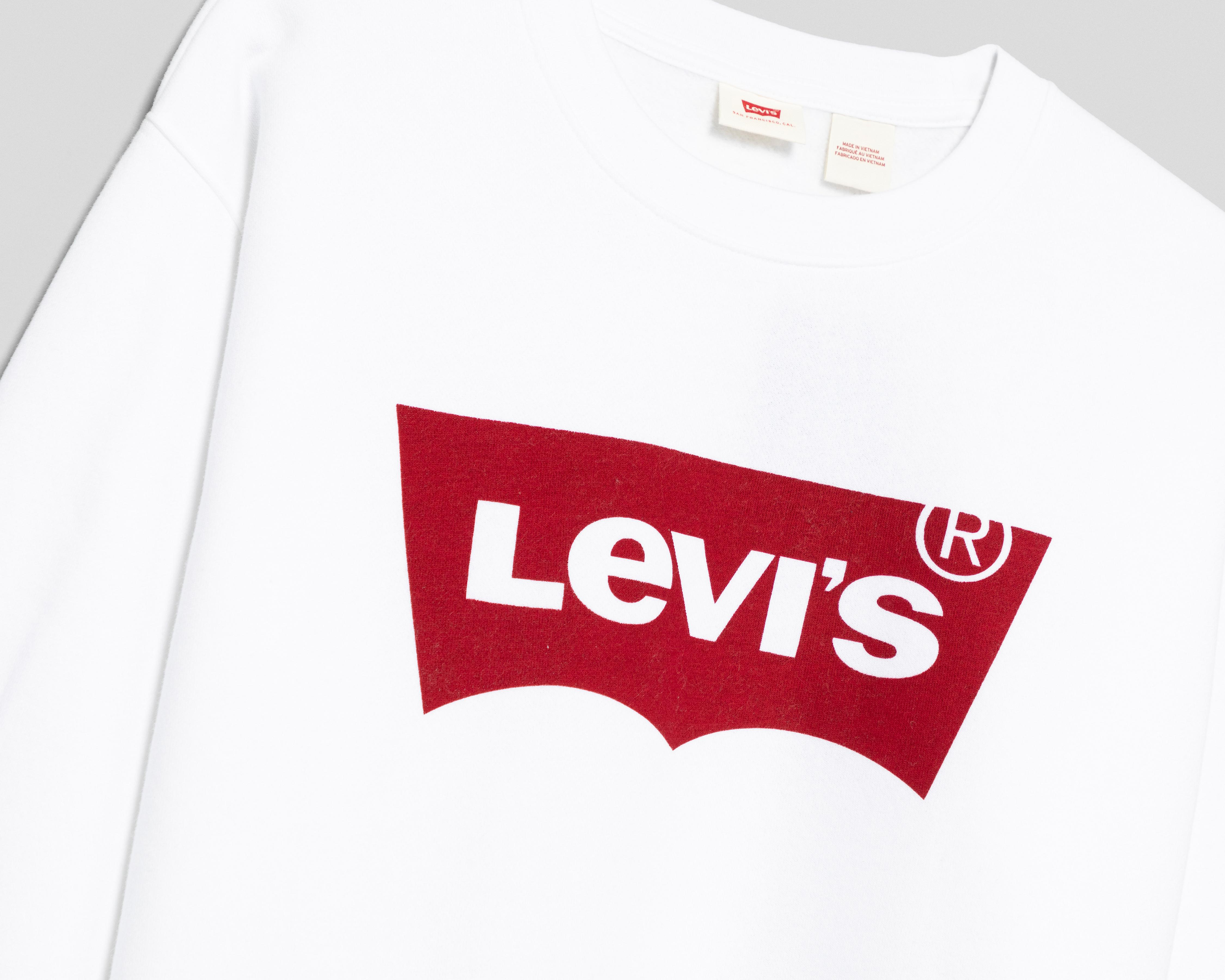 Foto 4 pulgar | Sudadera Blanca Levi's para Mujer