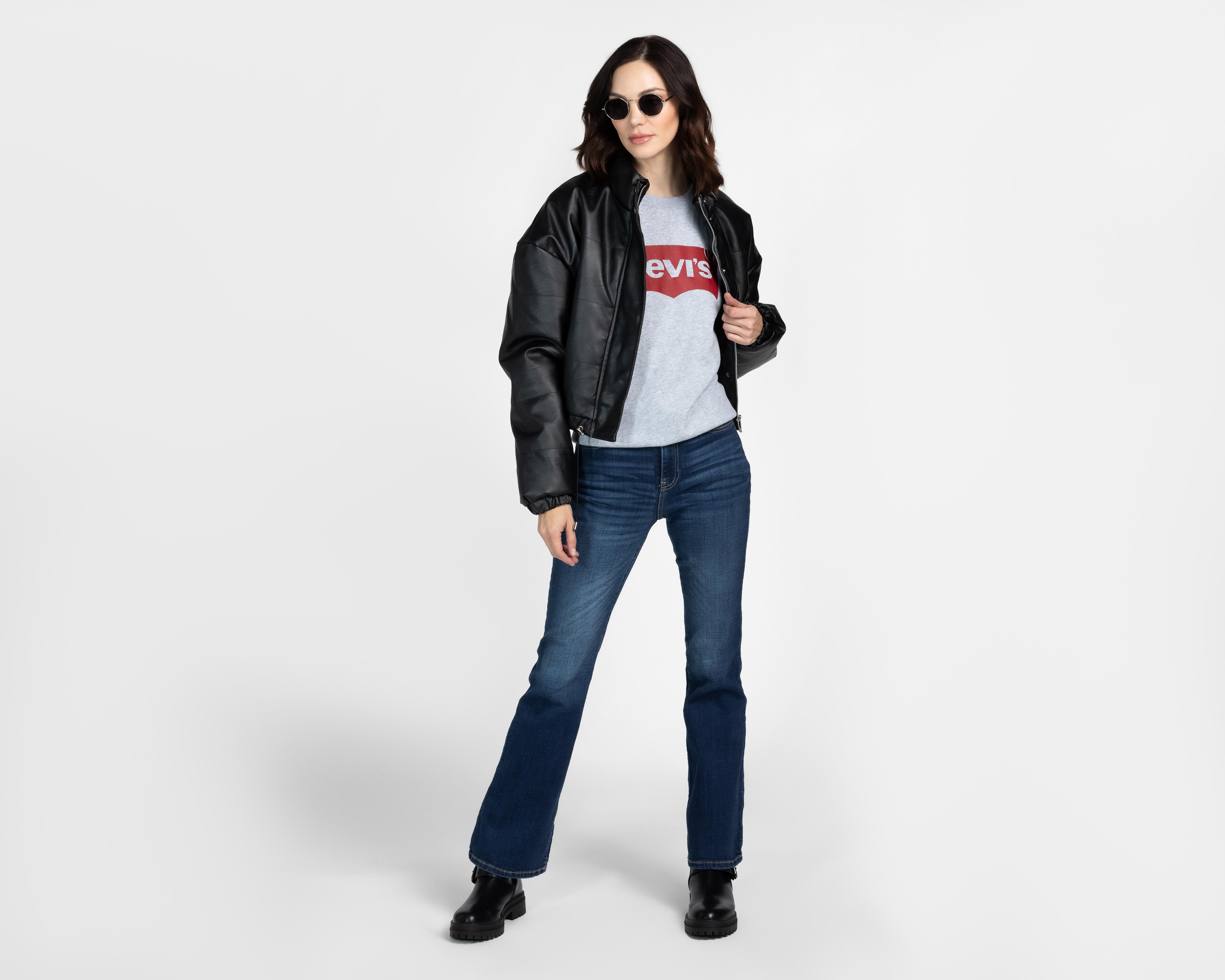 Foto 3 pulgar | Sudadera de Algodón Estampada Levi's para Mujer