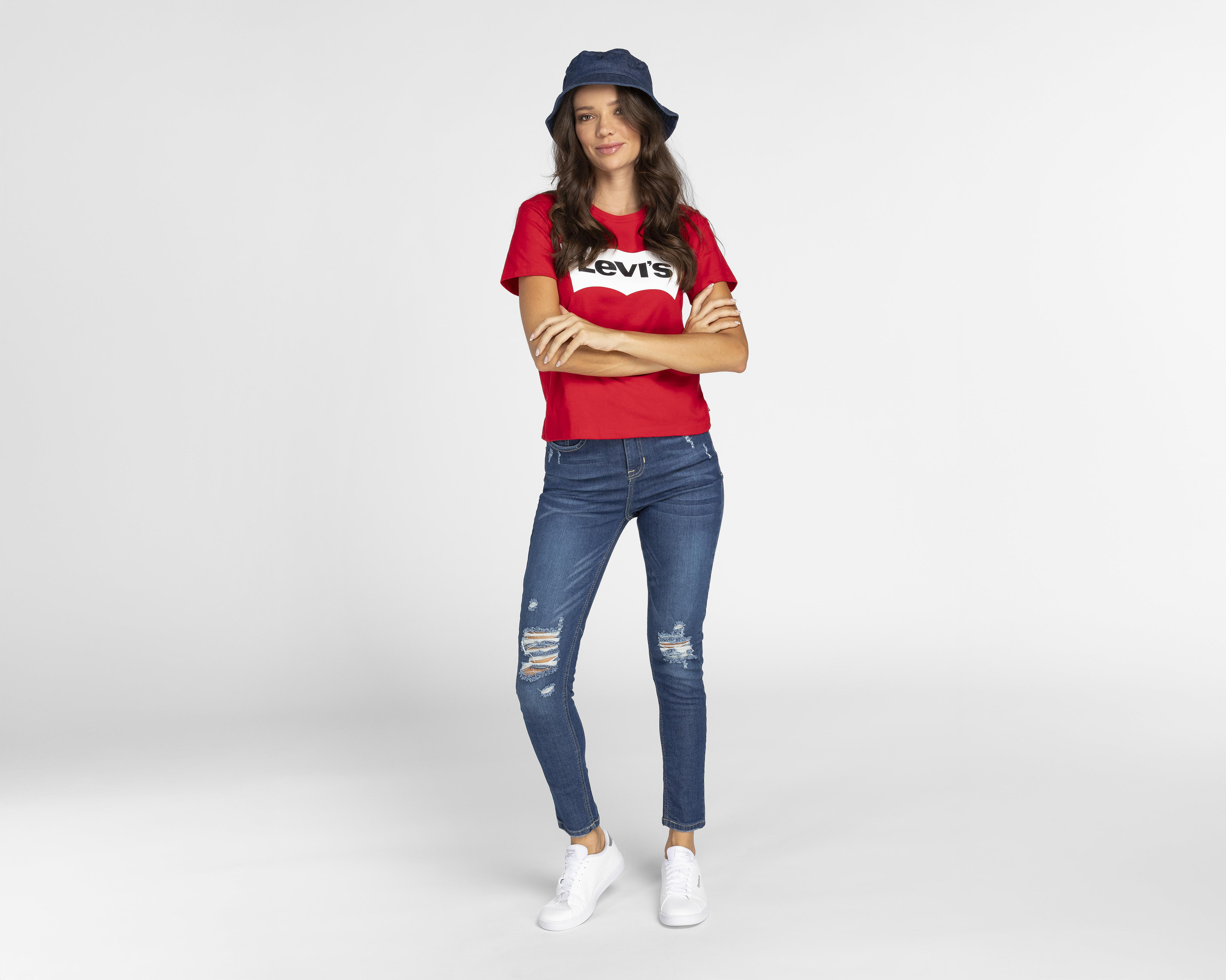 Foto 3 pulgar | Playera Levi's Manga Corta para Mujer