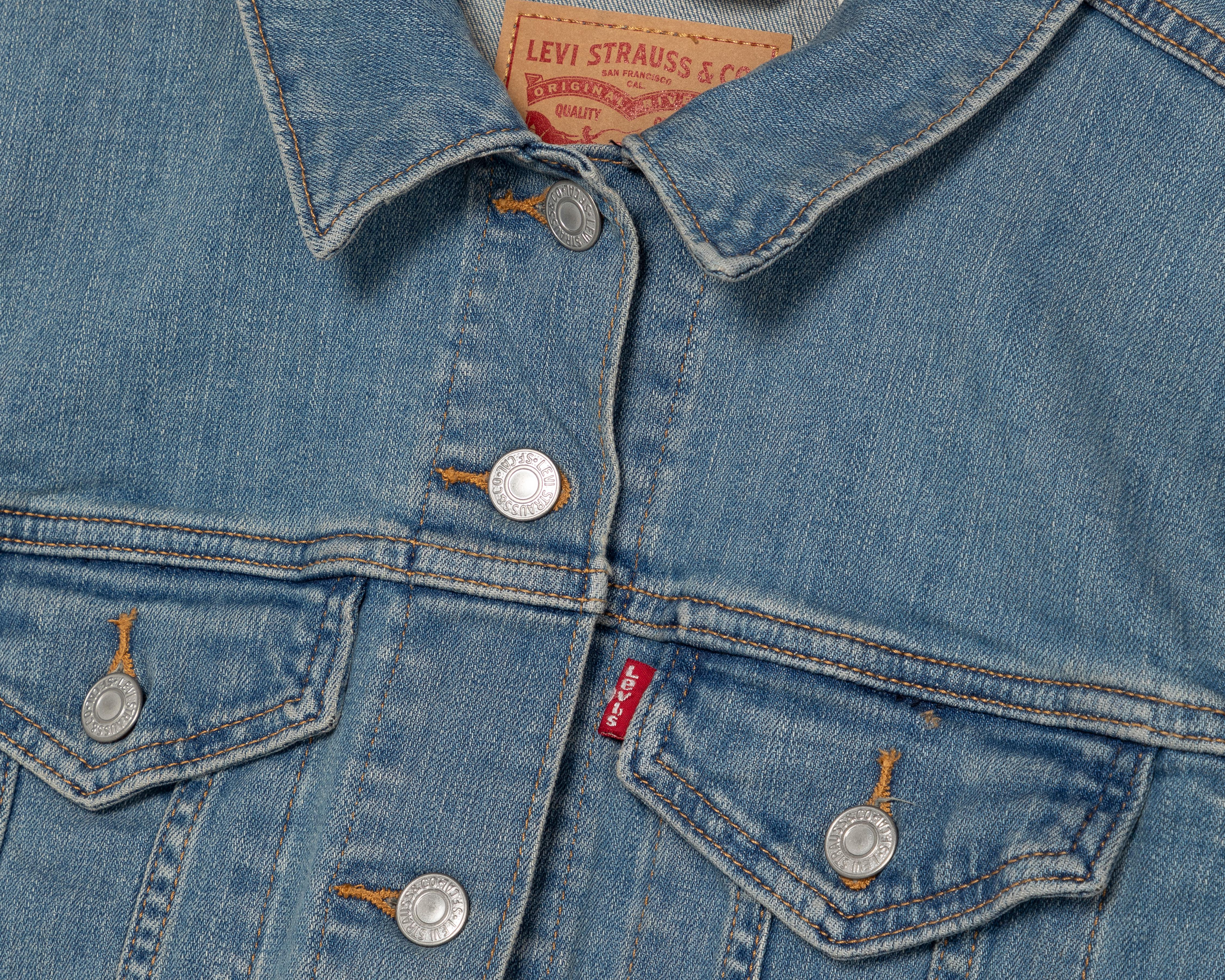 Foto 4 pulgar | Chamarra de Mezclilla con Botones Levi's para Mujer