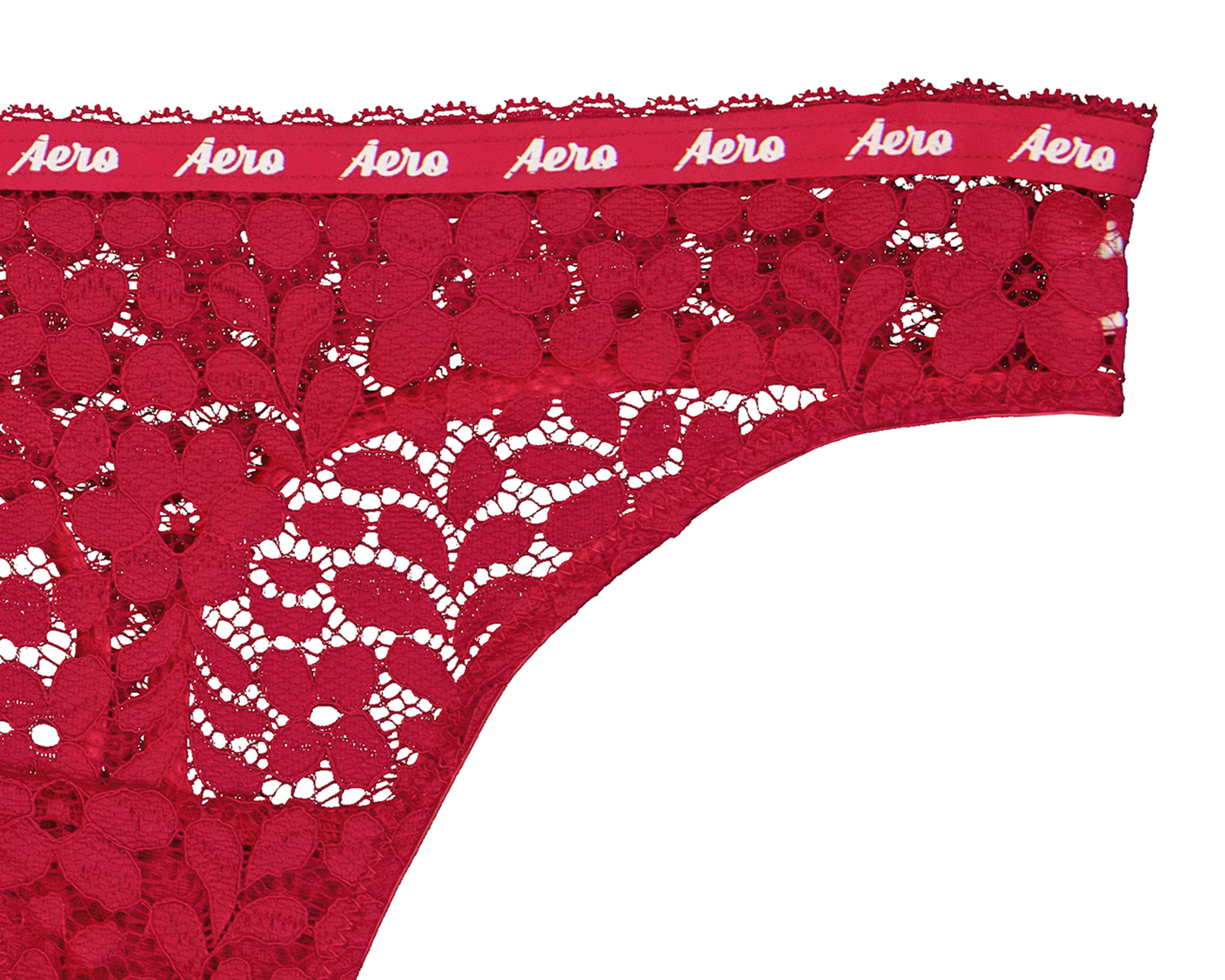 Foto 4 pulgar | Tanga de Encaje Aéropostale para Mujer 3 Piezas