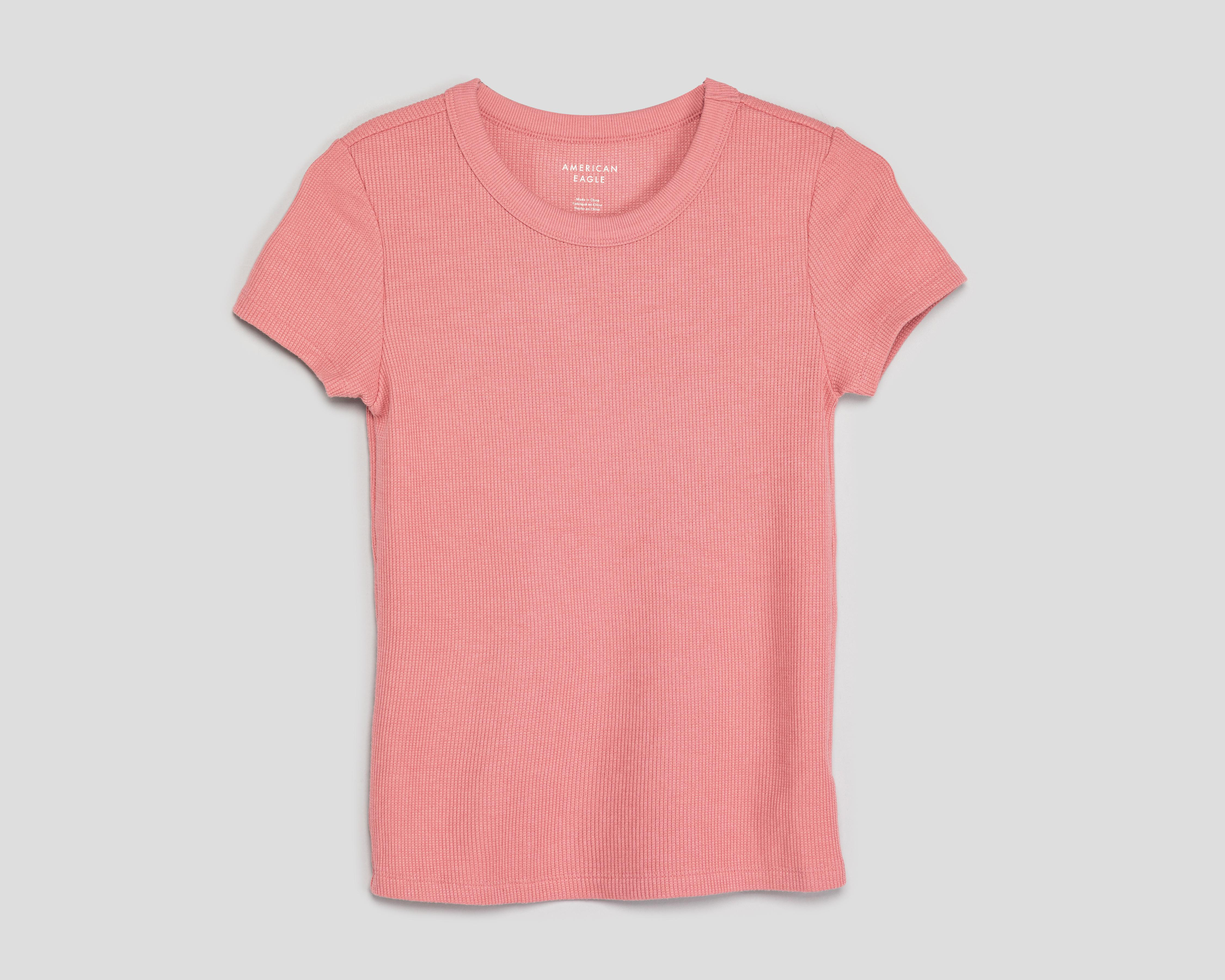 Foto 2 pulgar | Playera Rosa American Eagle para Mujer