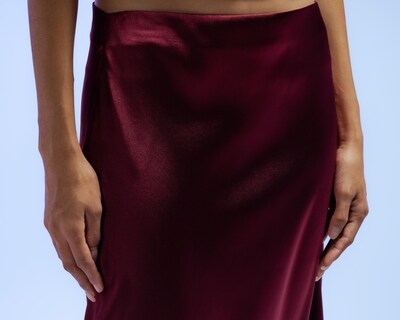 Foto 4 | Falda Midi Strona Tinta para Mujer