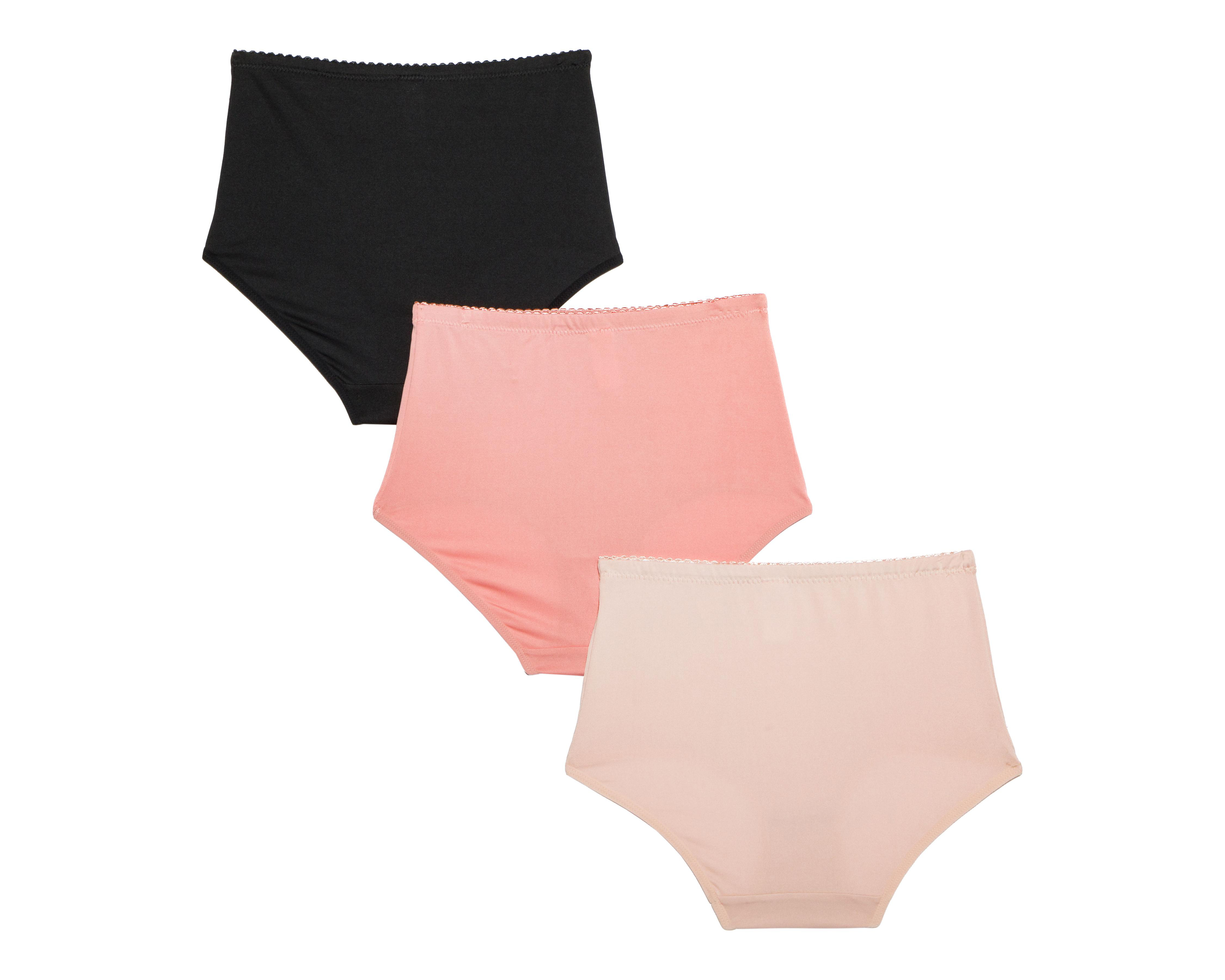 Foto 3 pulgar | Pantaleta Completa con Encaje Beauty Secret para Mujer 3 Piezas