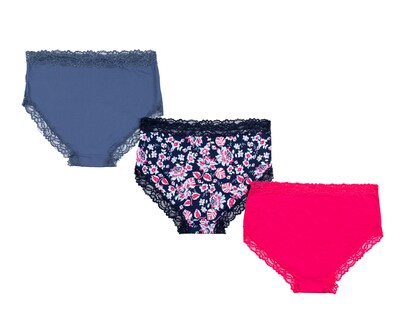 Foto 2 | Pantaleta con Encaje Beauty Secret para Mujer 3 Piezas