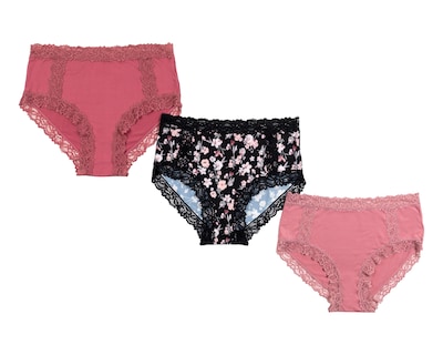 Foto 1 | Pantaleta con Encaje Beauty Secret para Mujer 3 Piezas