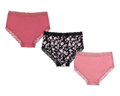 Foto 2 | Pantaleta con Encaje Beauty Secret para Mujer 3 Piezas