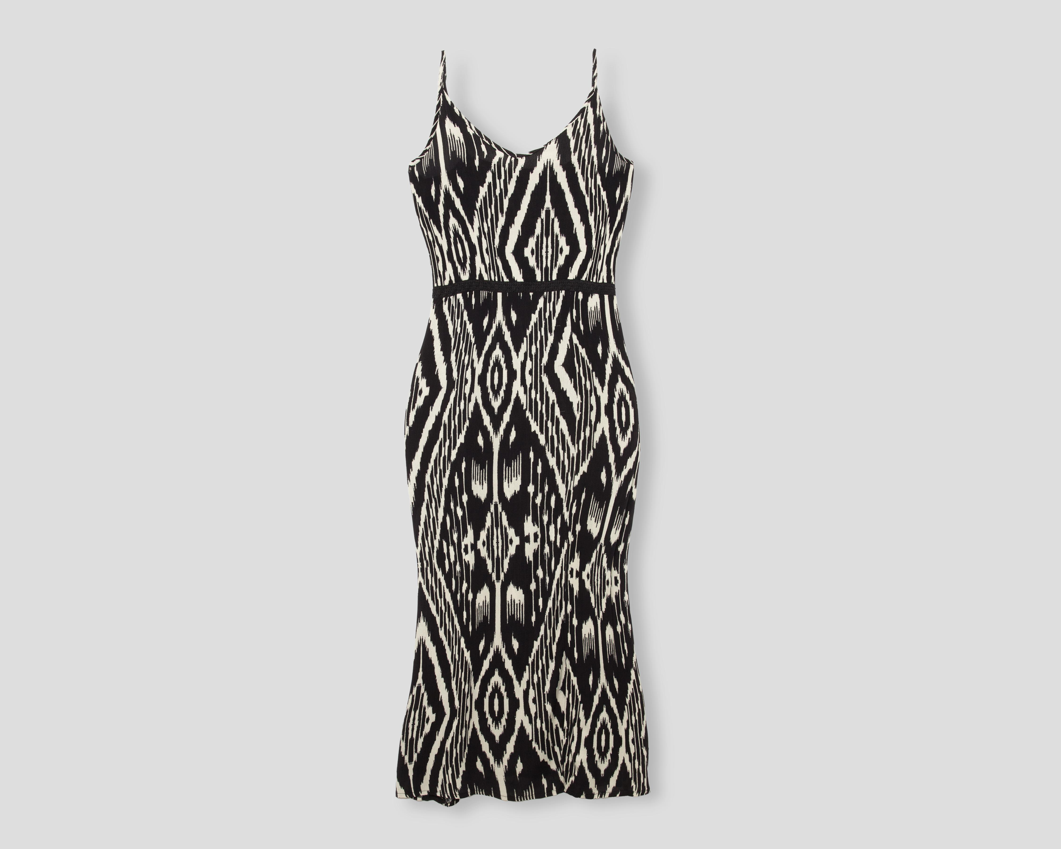 Foto 2 pulgar | Vestido de Playa Sahara Escote V con Tirantes Estampado para Mujer