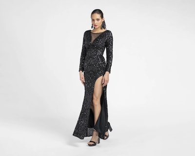 Foto 2 | Vestido Meirius de Noche con Lentejuelas Largo