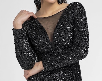 Foto 5 | Vestido Meirius de Noche con Lentejuelas Largo