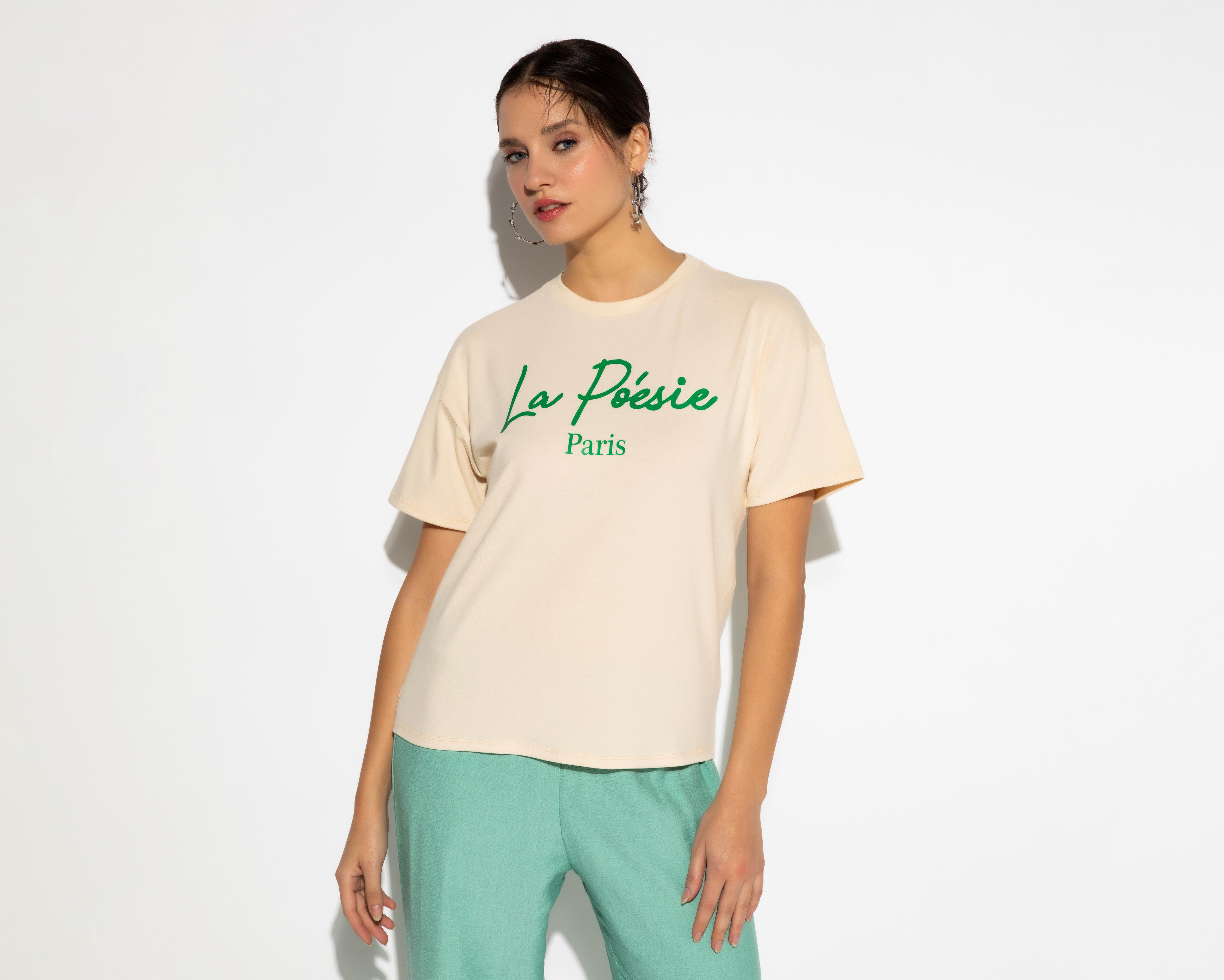 Foto 3 pulgar | Playera Manga Corta Strona para Mujer