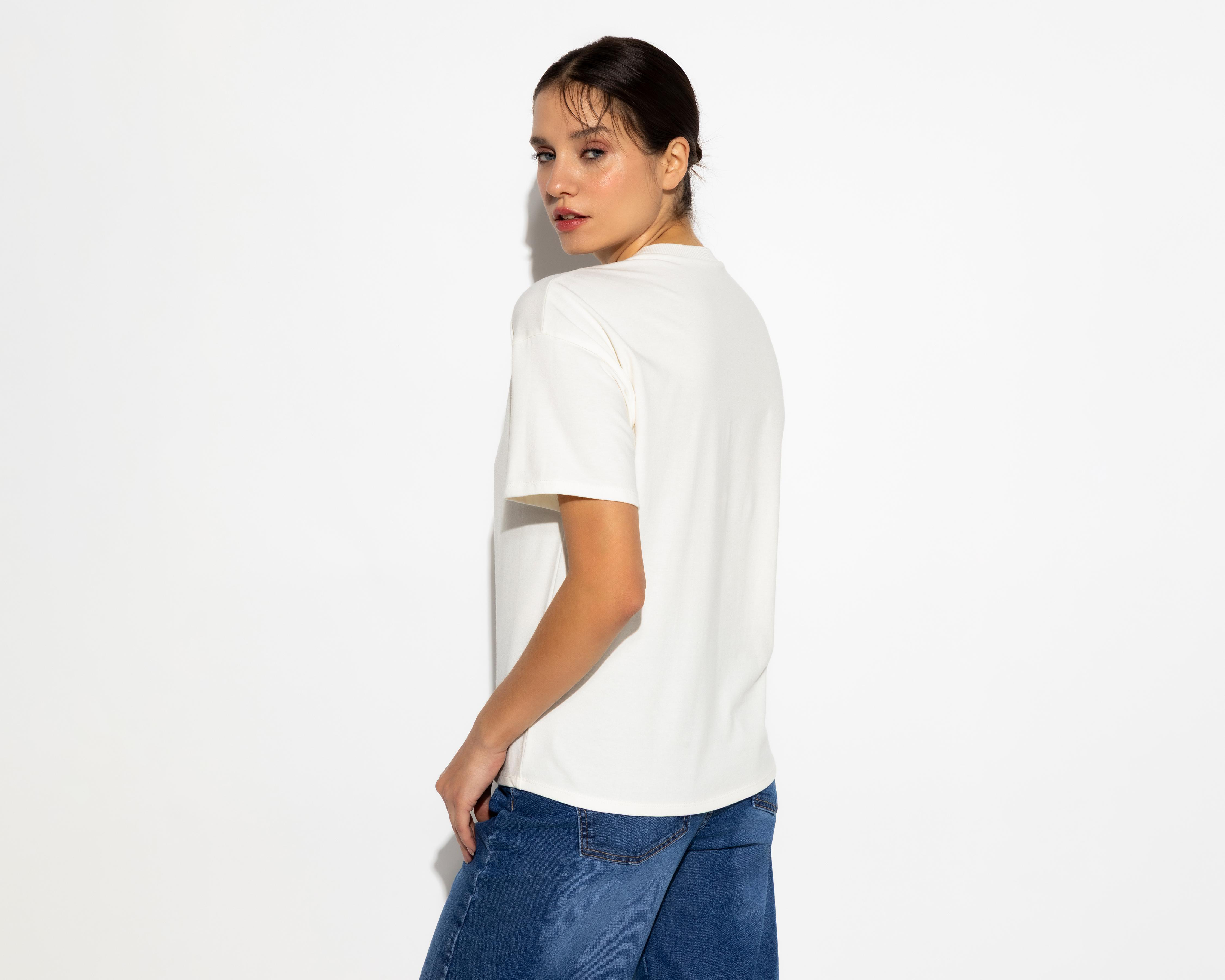 Foto 4 pulgar | Playera Manga Corta Strona para Mujer
