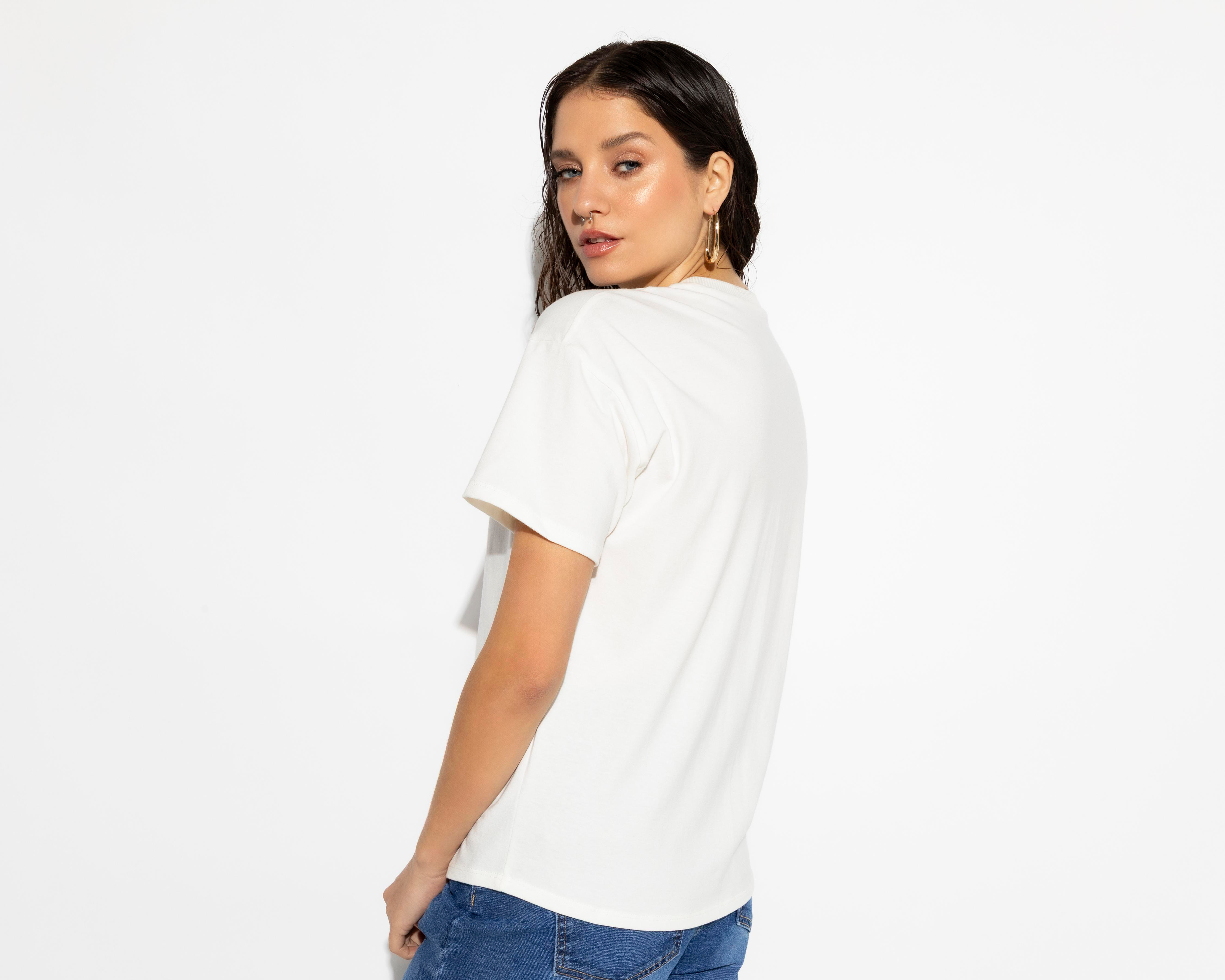Foto 4 pulgar | Playera Manga Corta Strona para Mujer