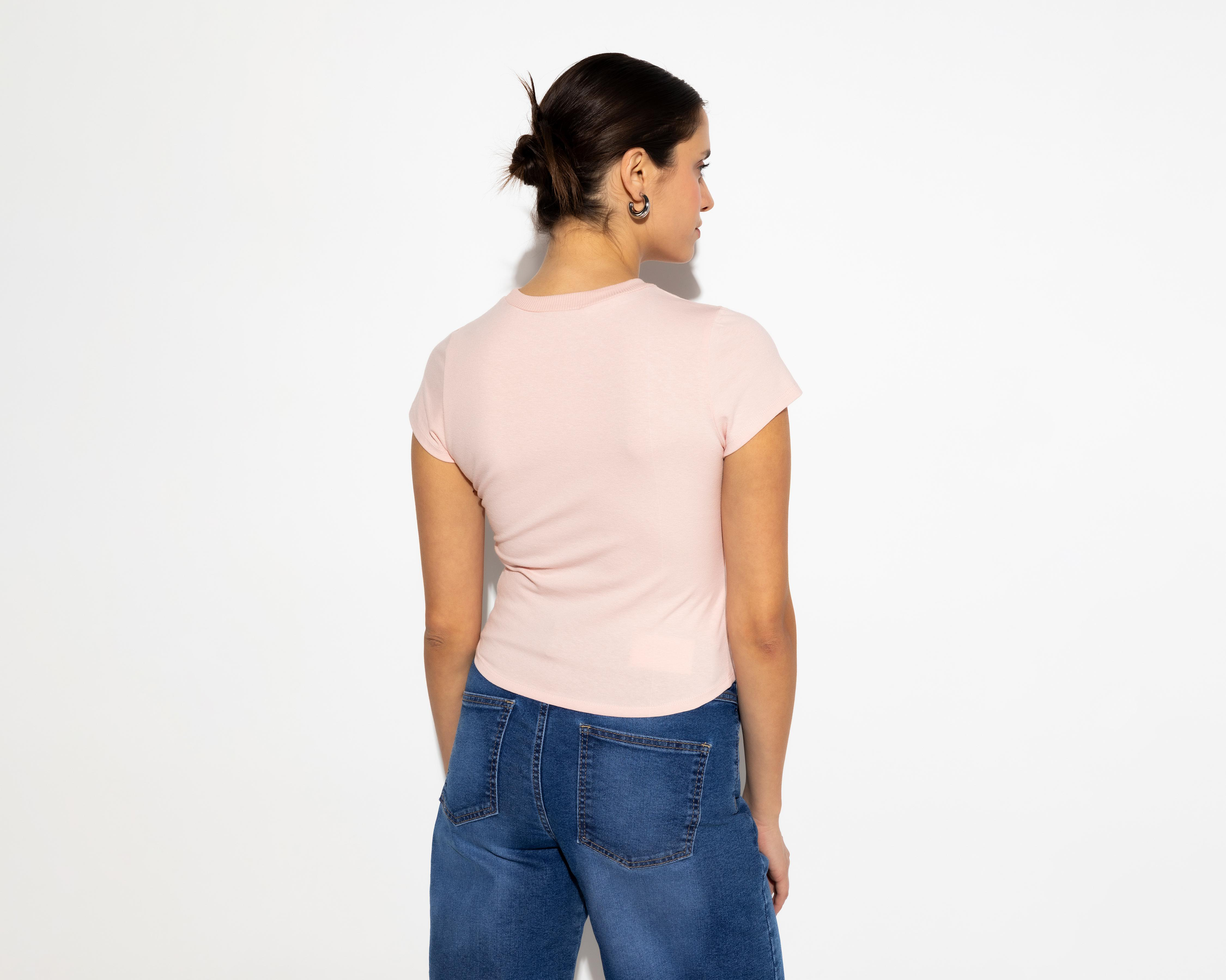 Foto 4 pulgar | Playera Manga Corta Strona para Mujer