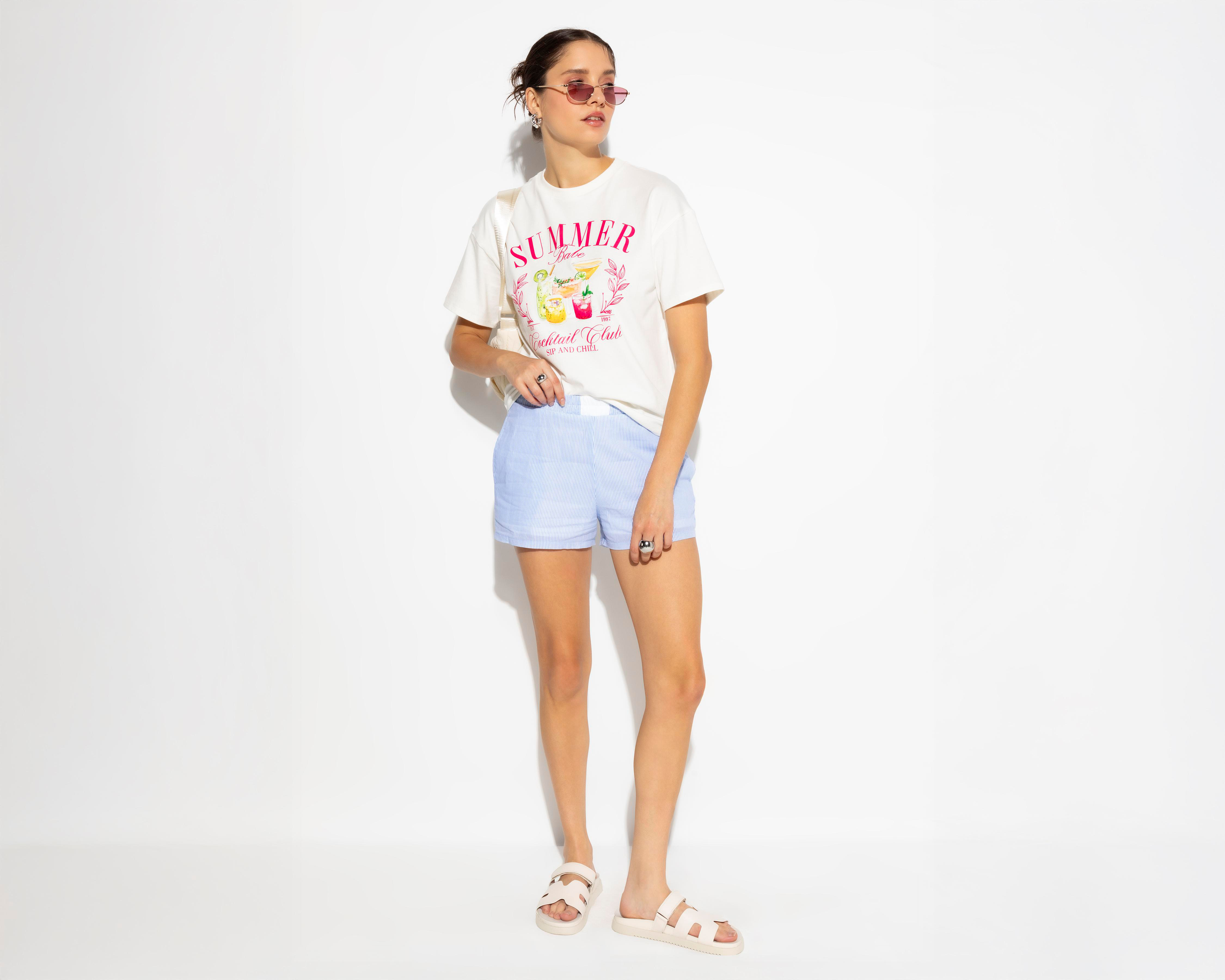 Foto 2 pulgar | Playera Estampada Strona para Mujer
