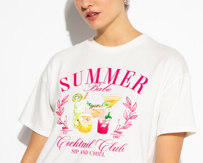 Foto 4 | Playera Estampada Strona para Mujer